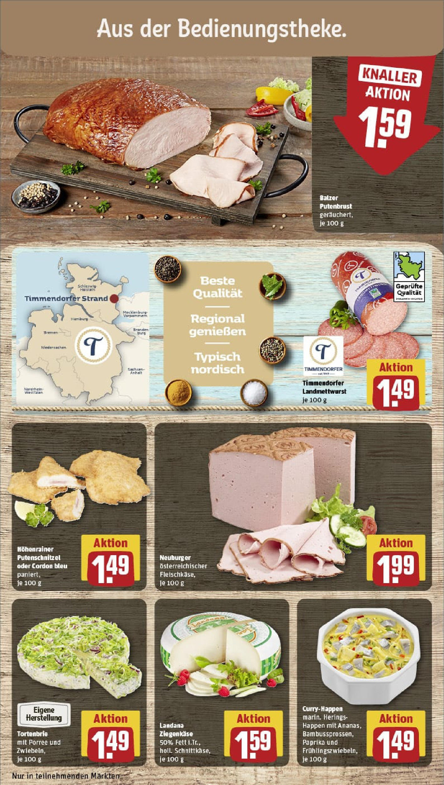 REWE Prospekt ab 13.07.2025 zum Blättern » Angebote | Seite: 11 | Produkte: Ziegenkäse, Schnitzel, Paprika, Putenschnitzel