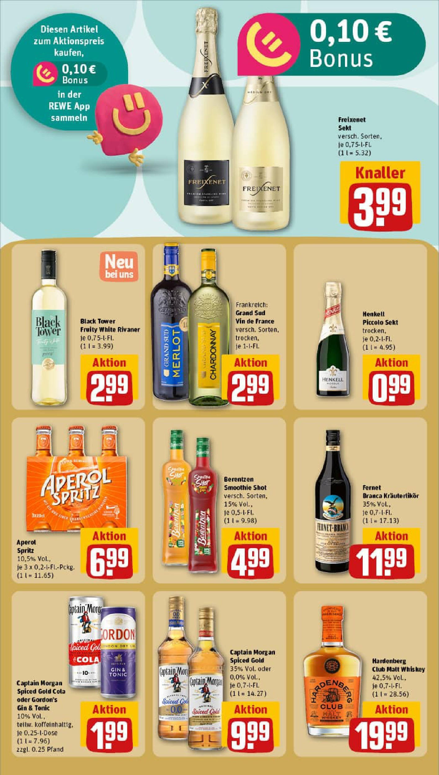 REWE Prospekt ab 13.07.2025 zum Blättern » Angebote | Seite: 18 | Produkte: Gordon's gin, Gin, Whiskey, Fernet branca