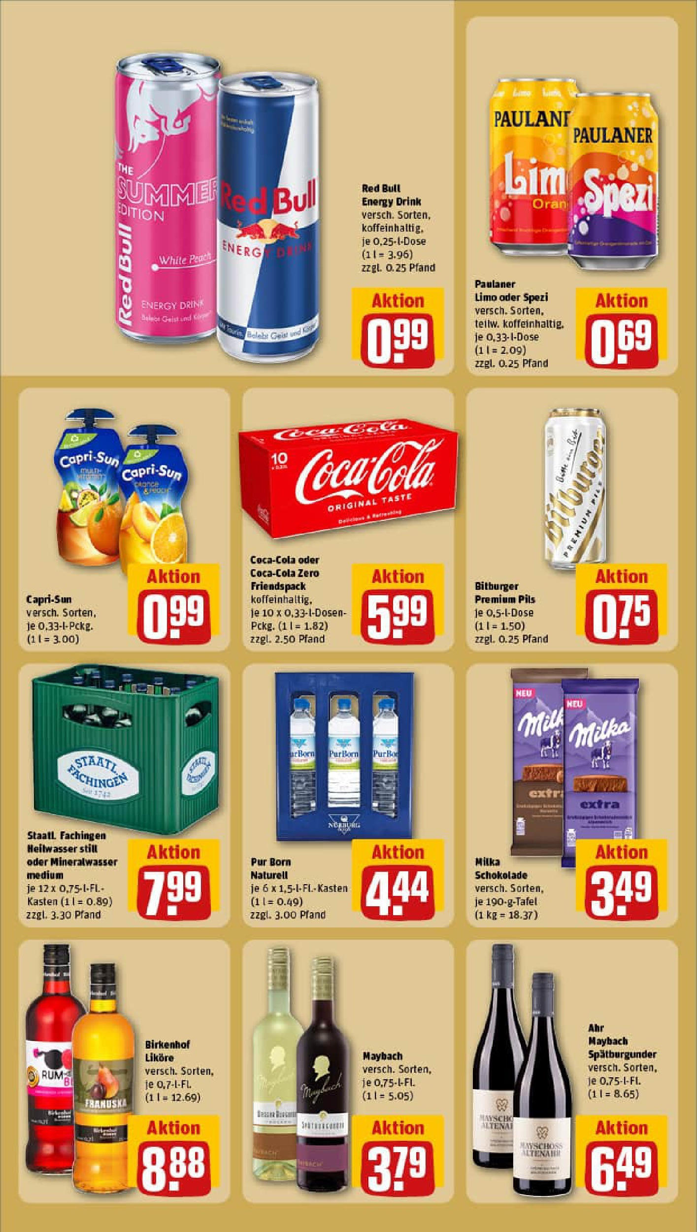 REWE Prospekt ab 13.07.2025 zum Blättern » Angebote | Seite: 20 | Produkte: Bitburger, Red bull, Milka schokolade, Pils