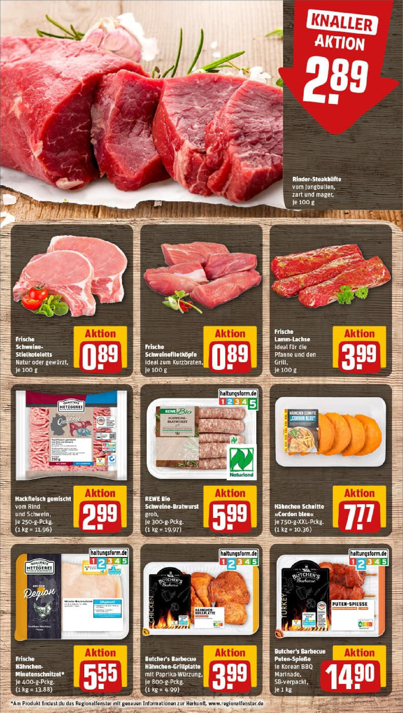 REWE Prospekt ab 13.07.2025 zum Blättern » Angebote | Seite: 8 | Produkte: Hahnchen, Paprika, Steak, Hackfleisch