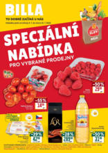 Billa Speciální nabídka: vybrané prodejny