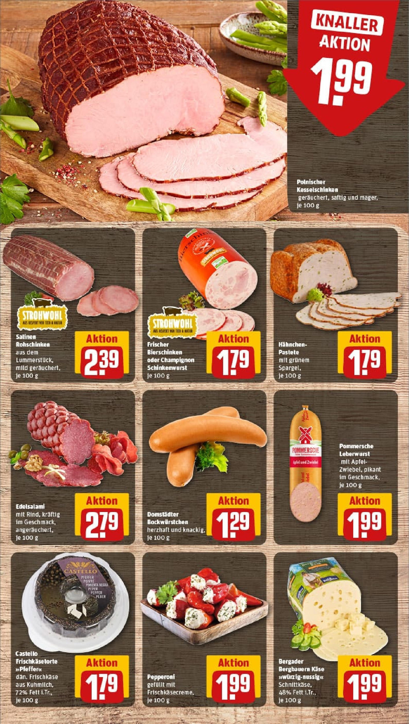 REWE Prospekt ab 13.07.2025 zum Blättern » Angebote | Seite: 9 | Produkte: Äpfel, Pfeffer, Salami, Frischkase
