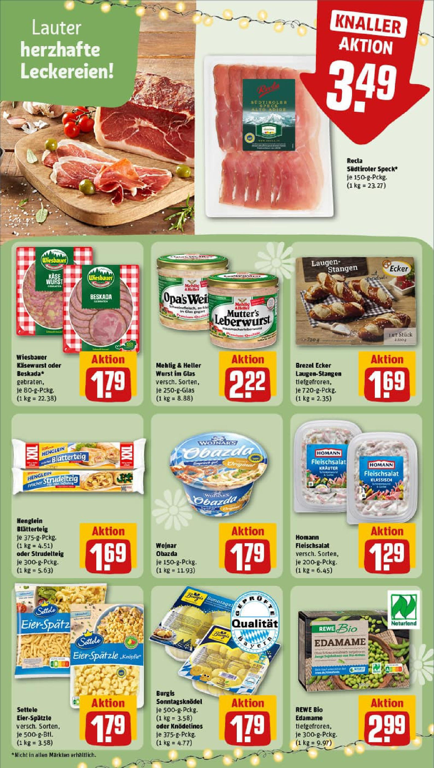 REWE Prospekt ab 13.07.2025 zum Blättern » Angebote | Seite: 19 | Produkte: Geranien, Wurst, Pasta