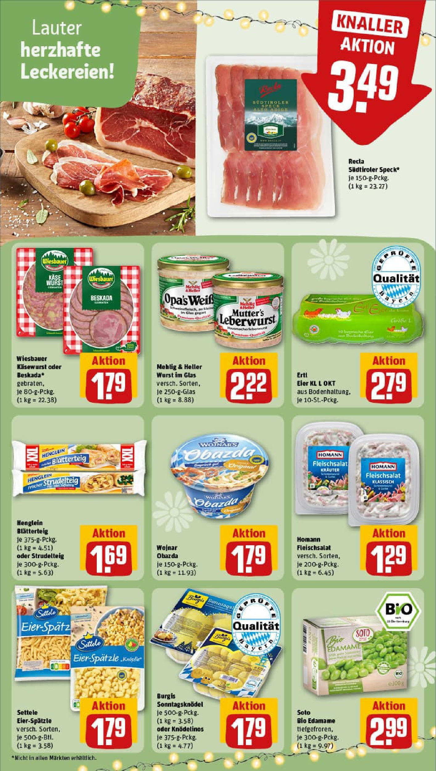 REWE Prospekt ab 13.07.2025 zum Blättern » Angebote | Seite: 19 | Produkte: Eier, Wurst