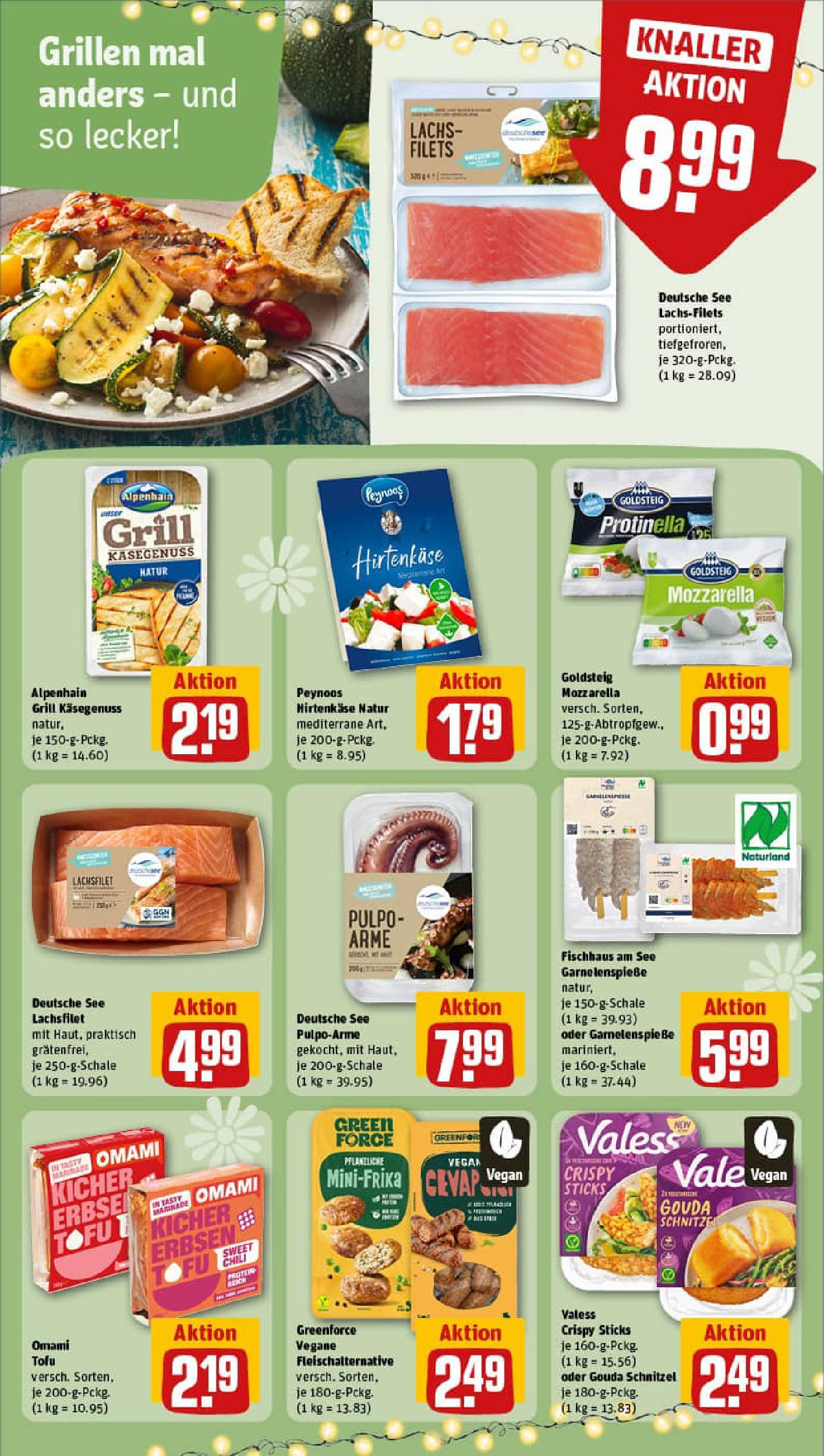 REWE Prospekt ab 13.07.2025 zum Blättern » Angebote | Seite: 20 | Produkte: Grill, Mozzarella, Gouda, Schnitzel
