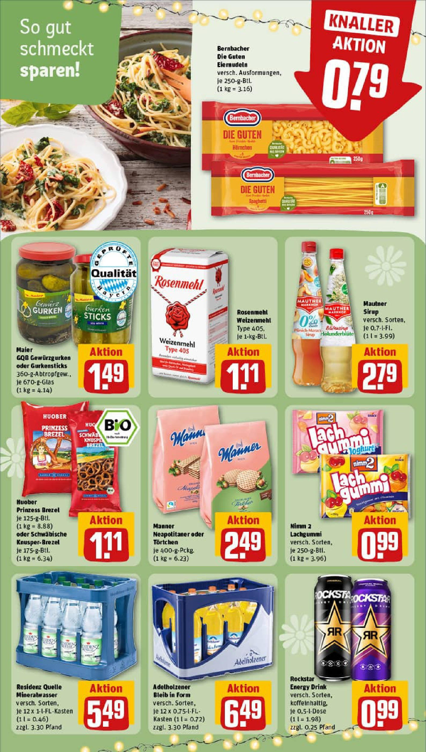 REWE Prospekt ab 13.07.2025 zum Blättern » Angebote | Seite: 22 | Produkte: Energy, Rockstar, Sirup, Gurken