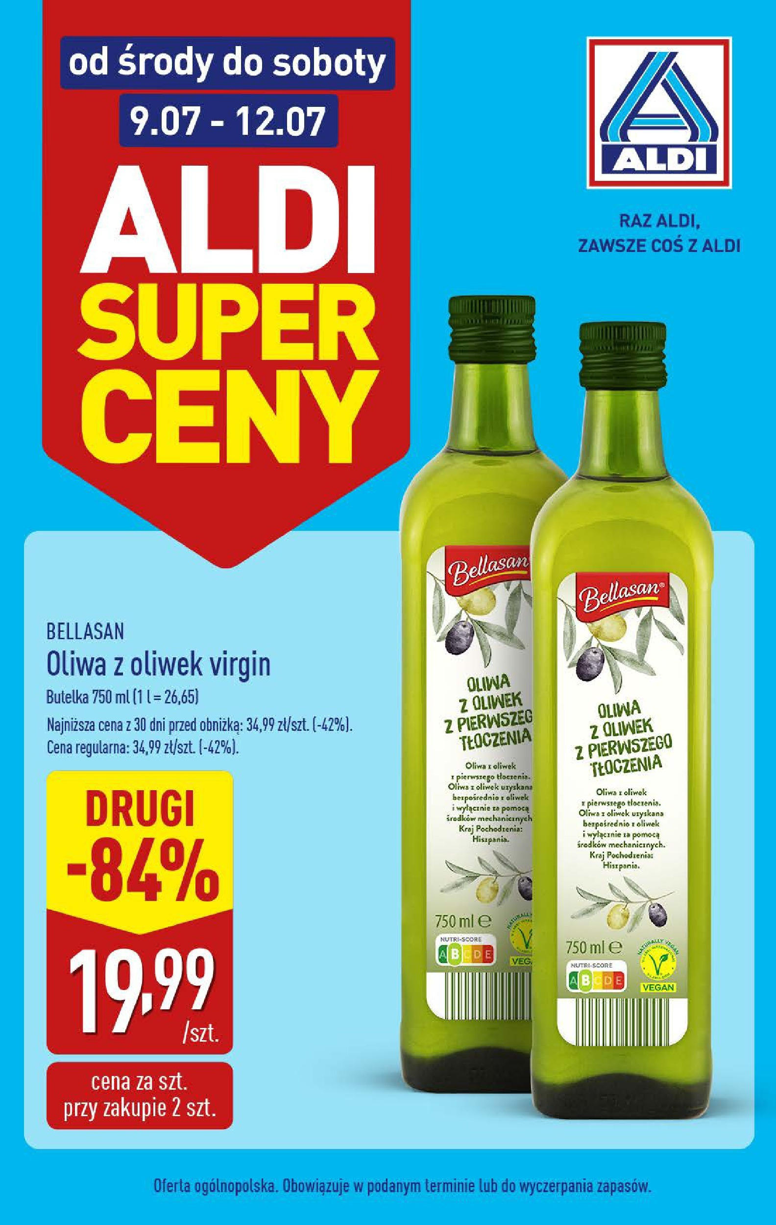 Aldi Promocja od środy od 09.07.2025 - Nowa Gazetka - Numer strony 1