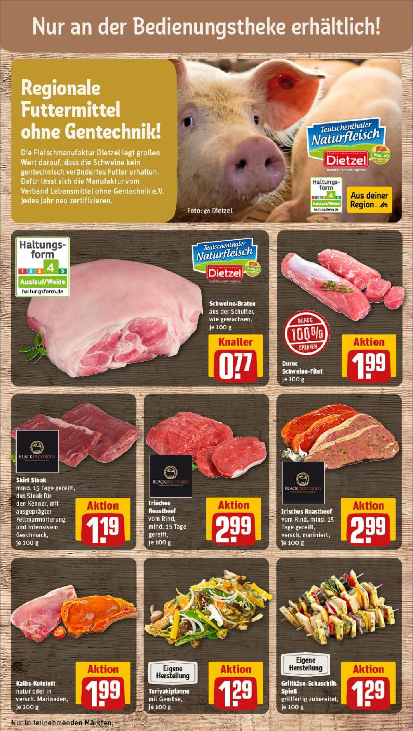 REWE Prospekt ab 13.07.2025 zum Blättern » Angebote | Seite: 10 | Produkte: Roastbeef, Schweinefilet, Steak