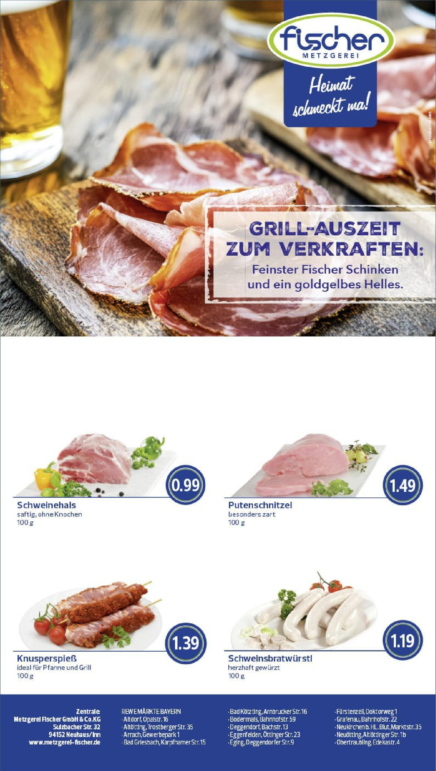 REWE Prospekt ab 13.07.2025 zum Blättern » Angebote | Seite: 8 | Produkte: Grill, Bad, Putenschnitzel, Schinken