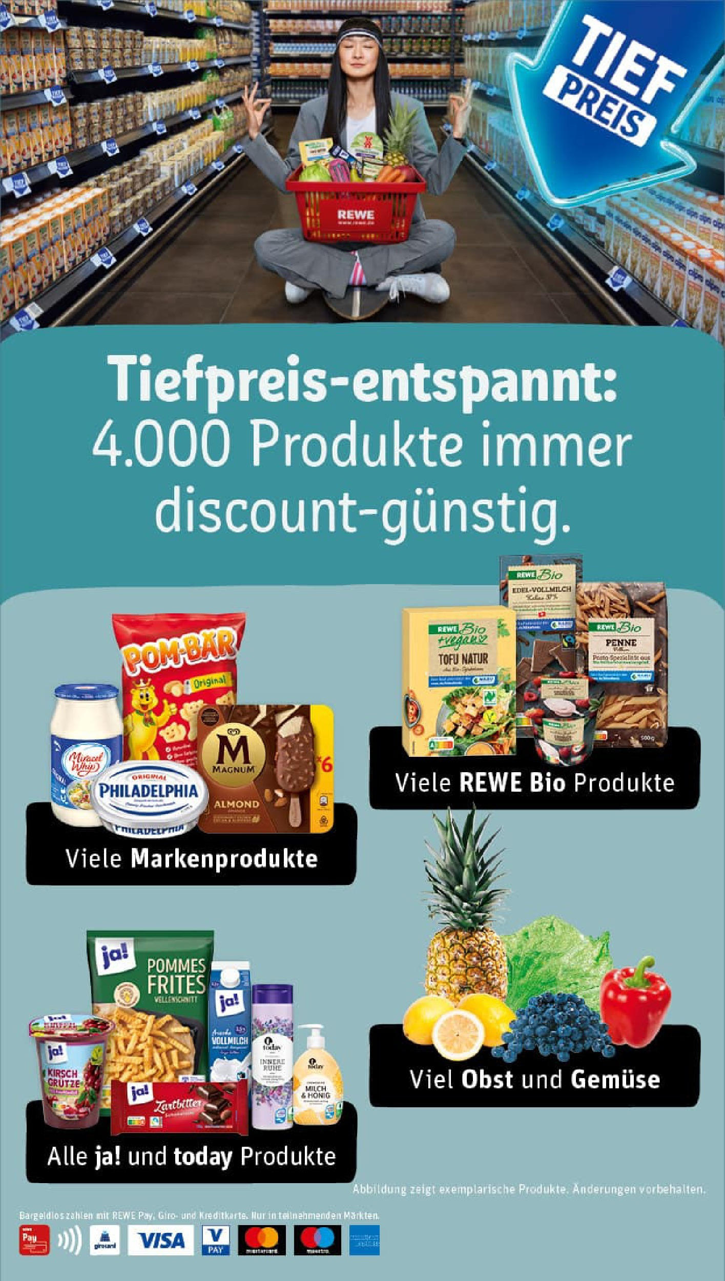 REWE Prospekt ab 13.07.2025 zum Blättern » Angebote | Seite: 25 | Produkte: Philadelphia, Gemüse, Obst, Pasta