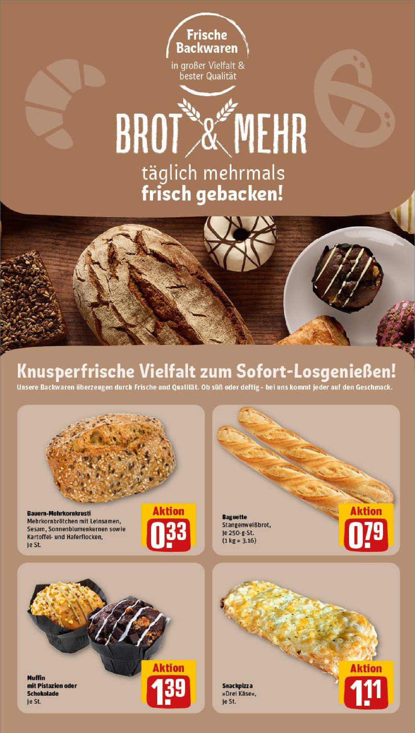 REWE Prospekt ab 13.07.2025 zum Blättern » Angebote | Seite: 26 | Produkte: Schokolade, Baguette, Pistazien, Brot