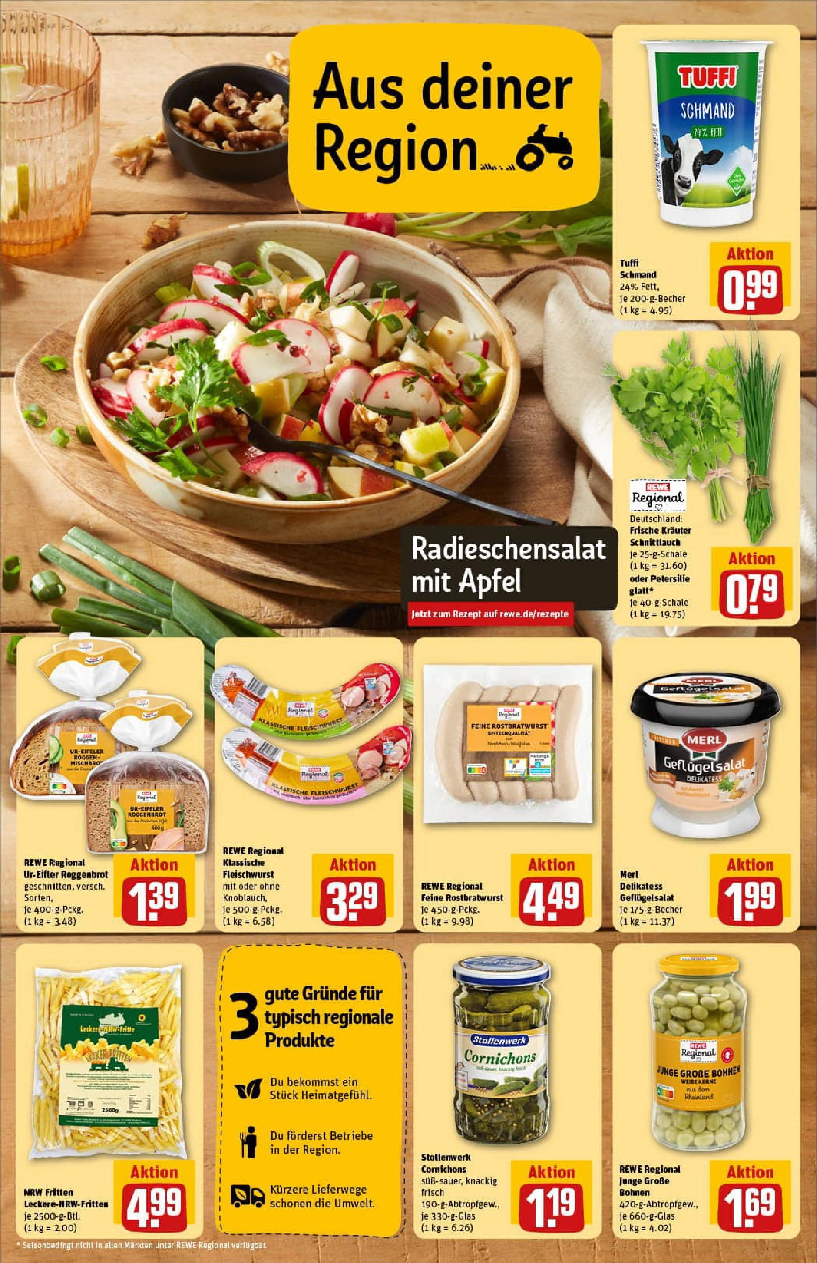 REWE Prospekt ab 13.07.2025 zum Blättern » Angebote | Seite: 5 | Produkte: Äpfel, Petersilie