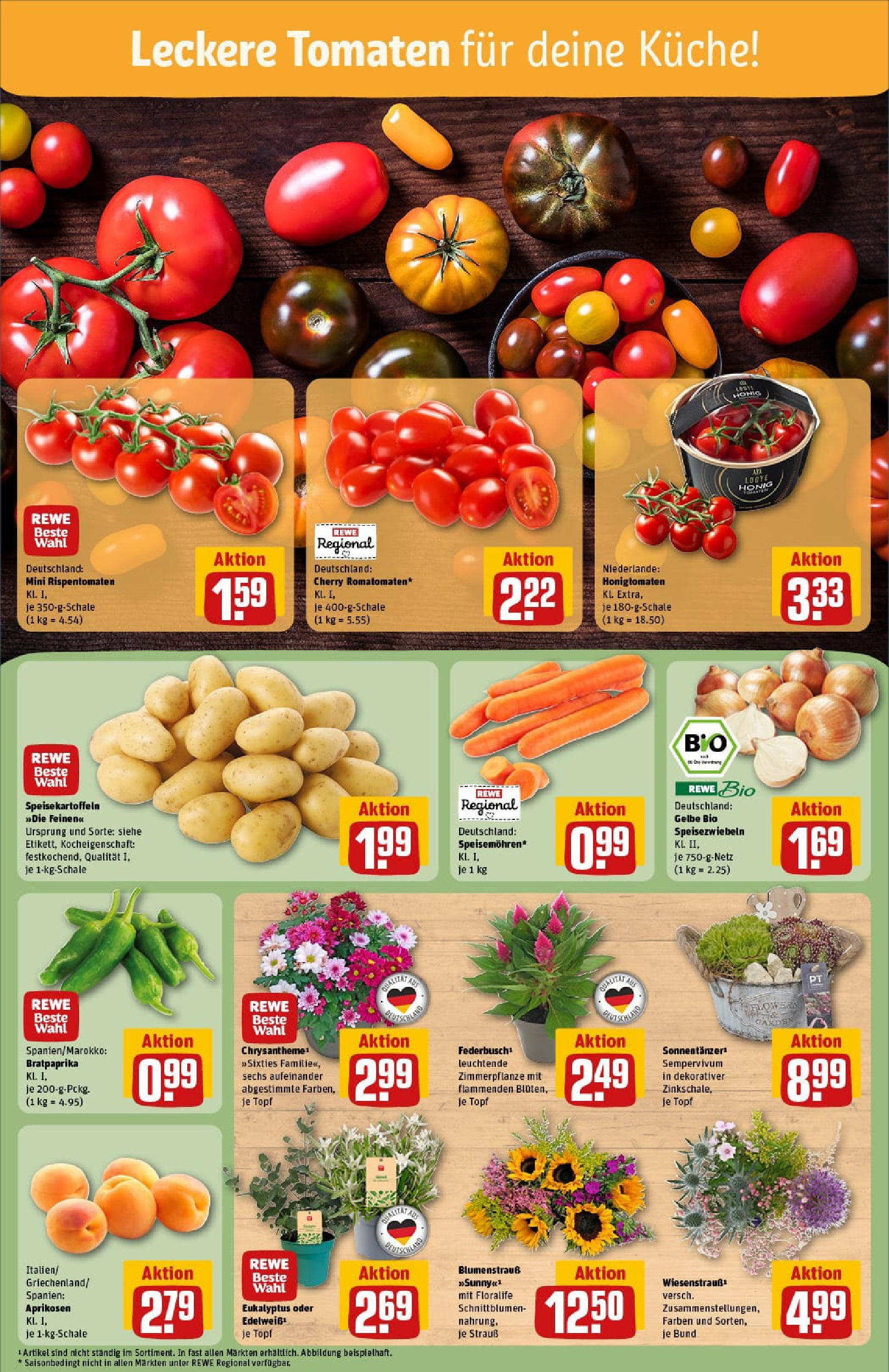 REWE Prospekt ab 13.07.2025 zum Blättern » Angebote | Seite: 7 | Produkte: Küche, Tomaten