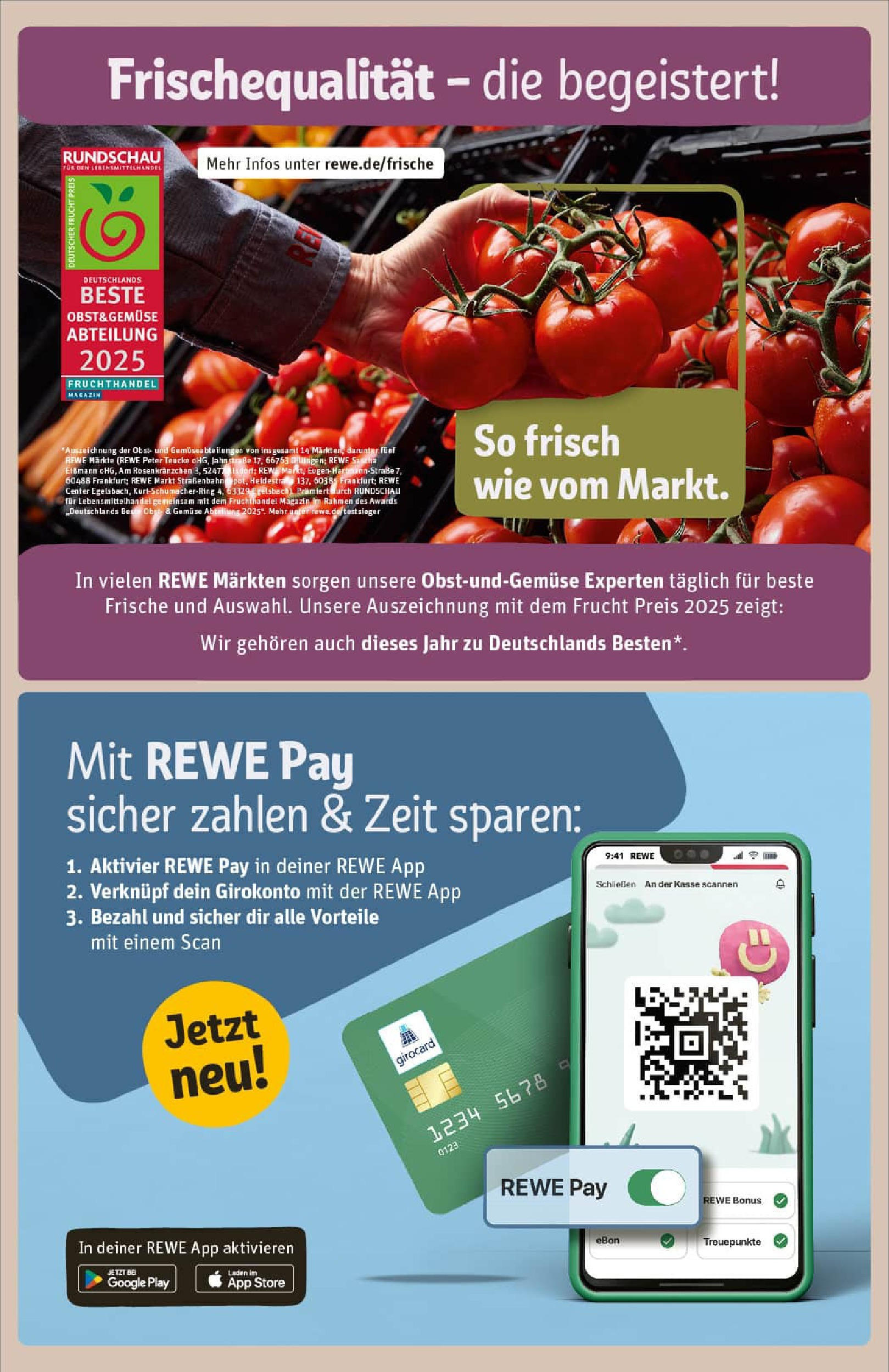 REWE Prospekt ab 13.07.2025 zum Blättern » Angebote | Seite: 15 | Produkte: Gemüse, Obst