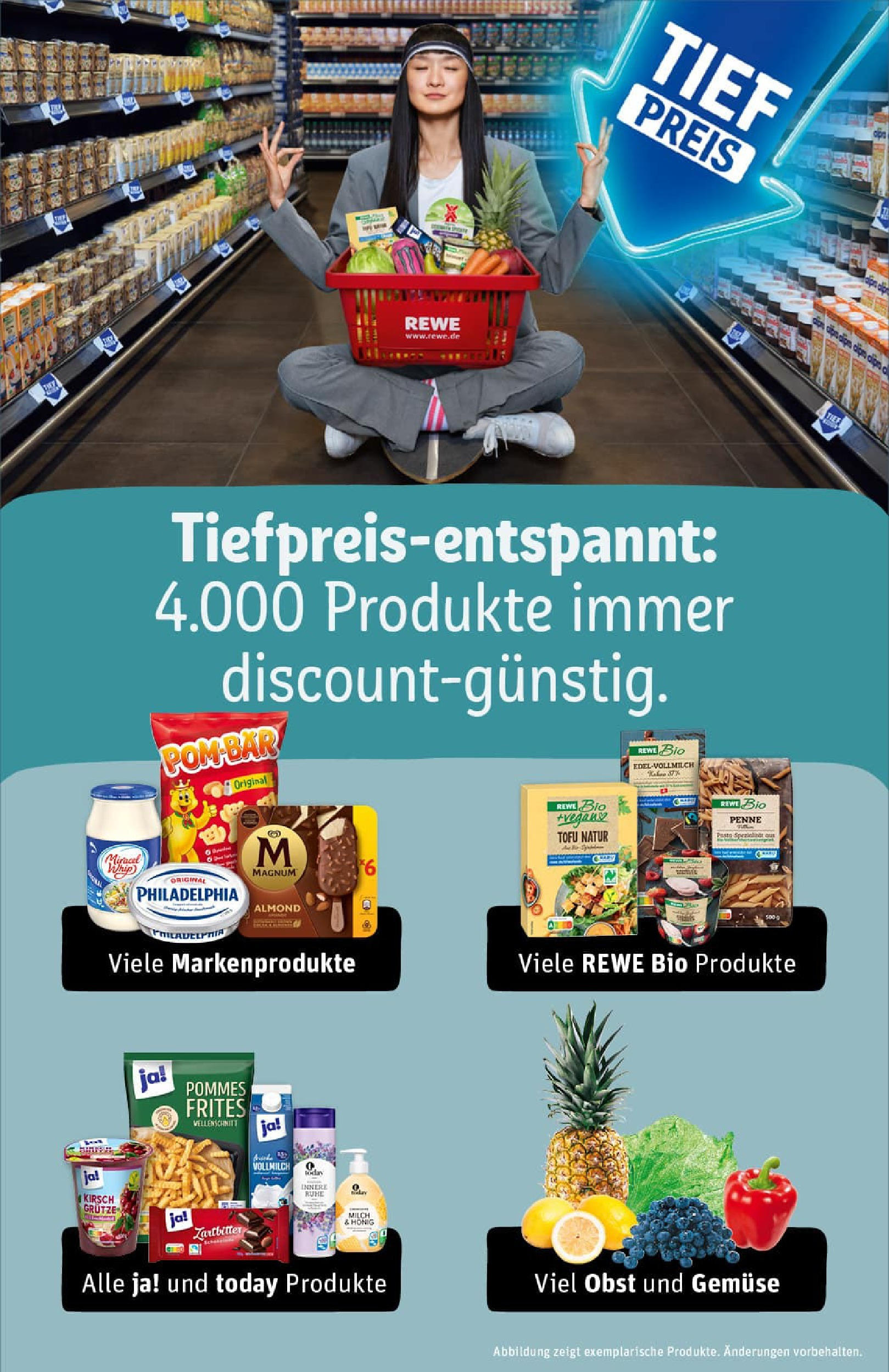 REWE Prospekt ab 13.07.2025 zum Blättern » Angebote | Seite: 16 | Produkte: Philadelphia, Miracel whip, POM-BÄR, Pasta
