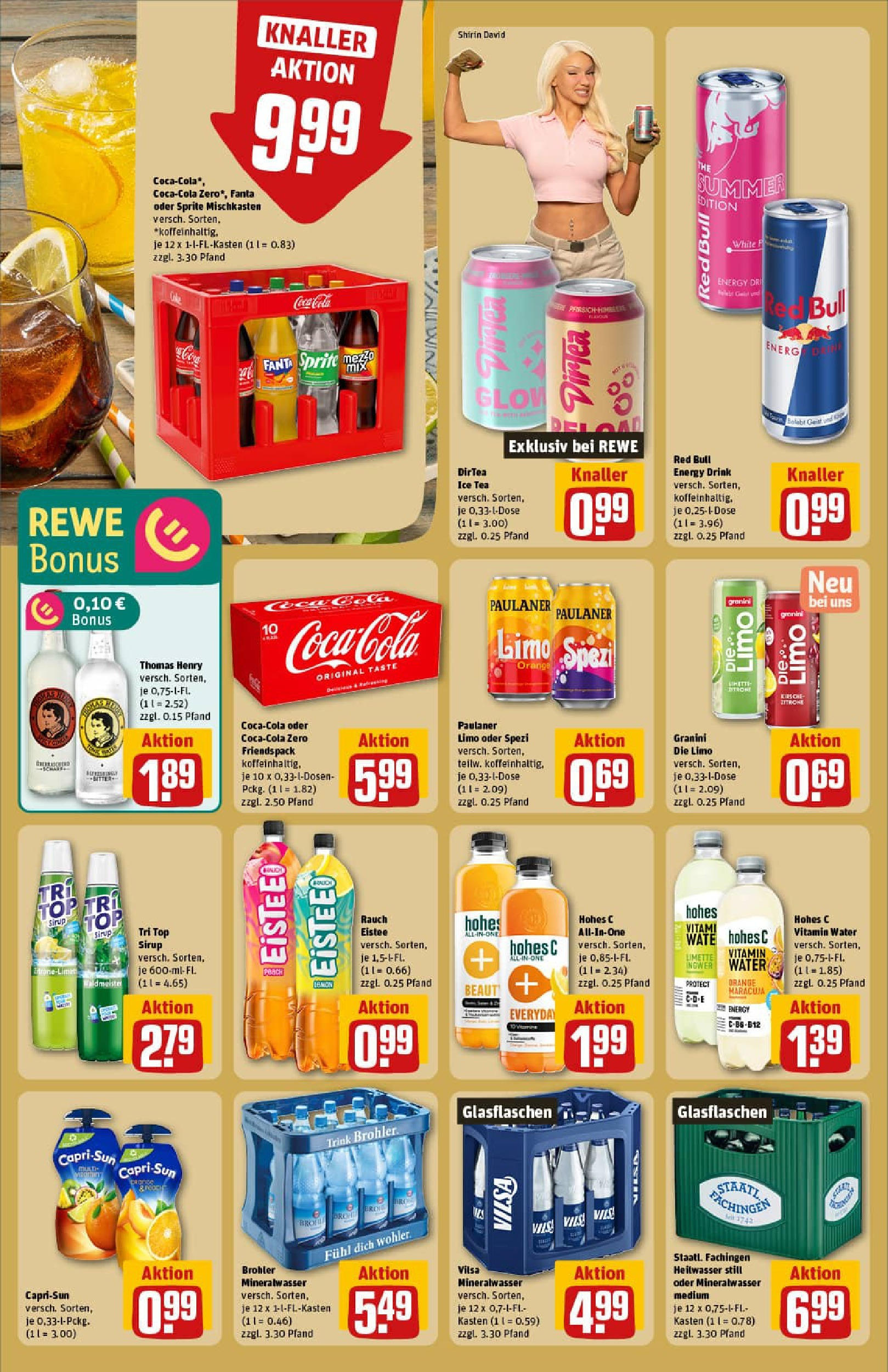REWE Prospekt ab 13.07.2025 zum Blättern » Angebote | Seite: 28 | Produkte: Top, Mineralwasser, Granini, Hohes c