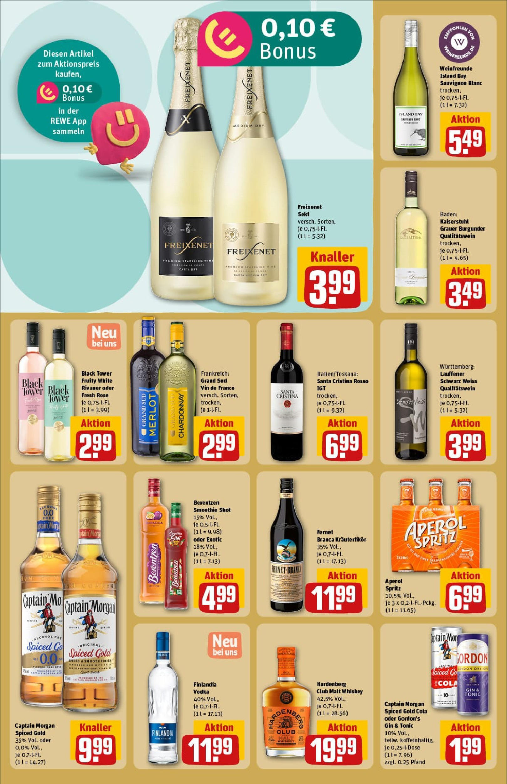 REWE Prospekt ab 13.07.2025 zum Blättern » Angebote | Seite: 30 | Produkte: Merlot, Grand sud, Vodka, Fernet branca