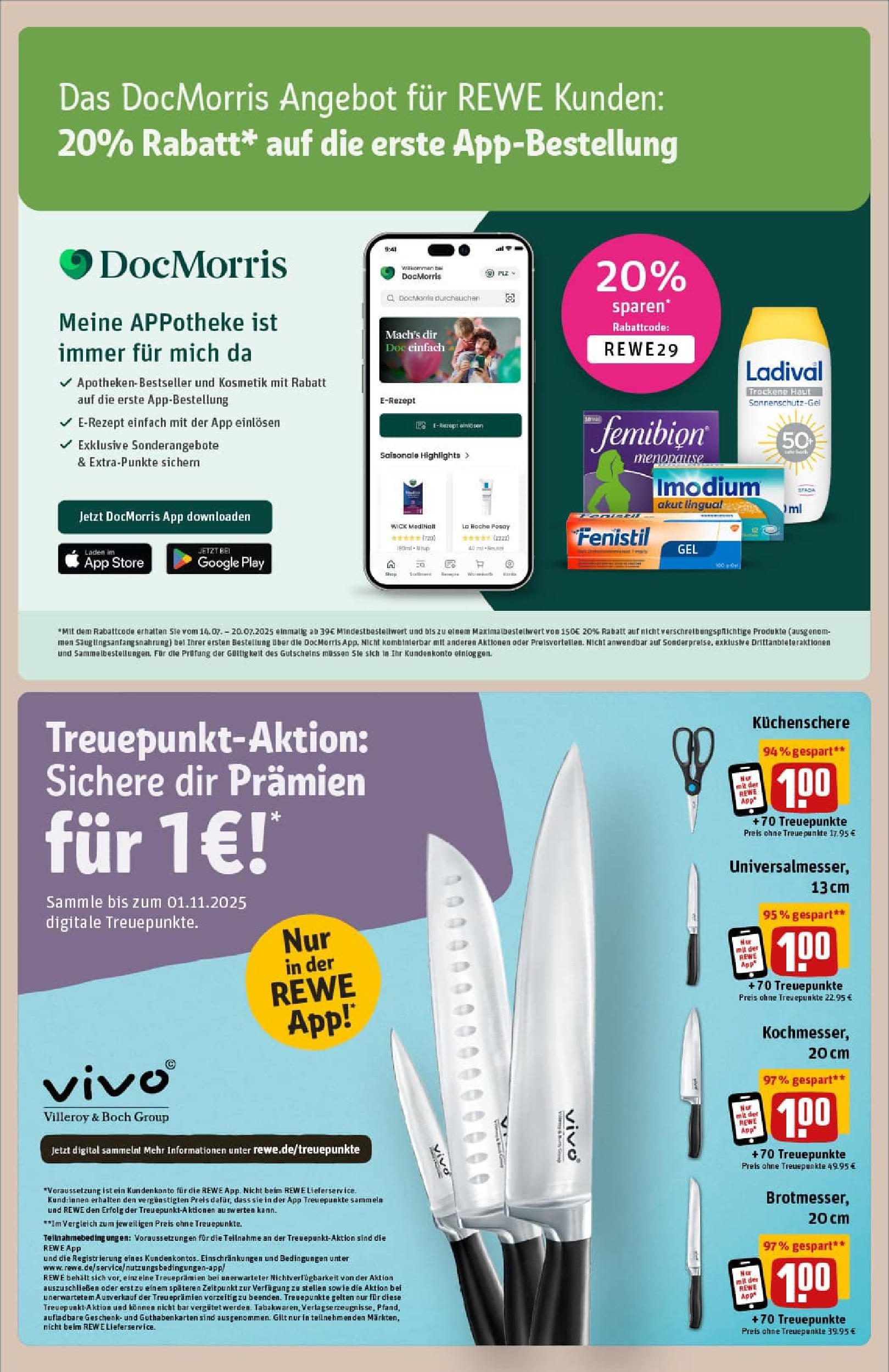 REWE Prospekt ab 13.07.2025 zum Blättern » Angebote | Seite: 21 | Produkte: Vivo