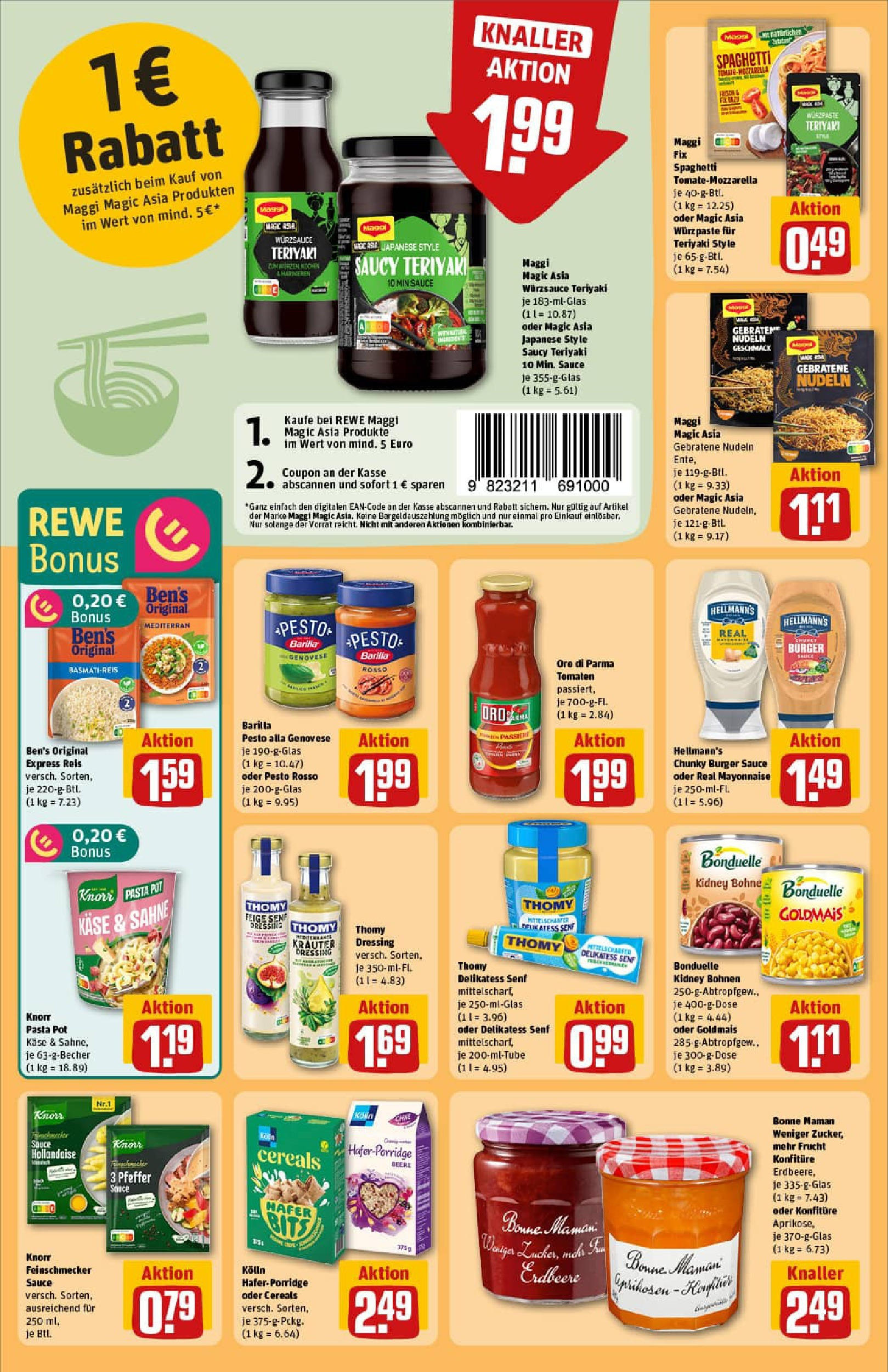 REWE Prospekt ab 13.07.2025 zum Blättern » Angebote | Seite: 22 | Produkte: Kolln, Käse, Mayonnaise, Nudeln