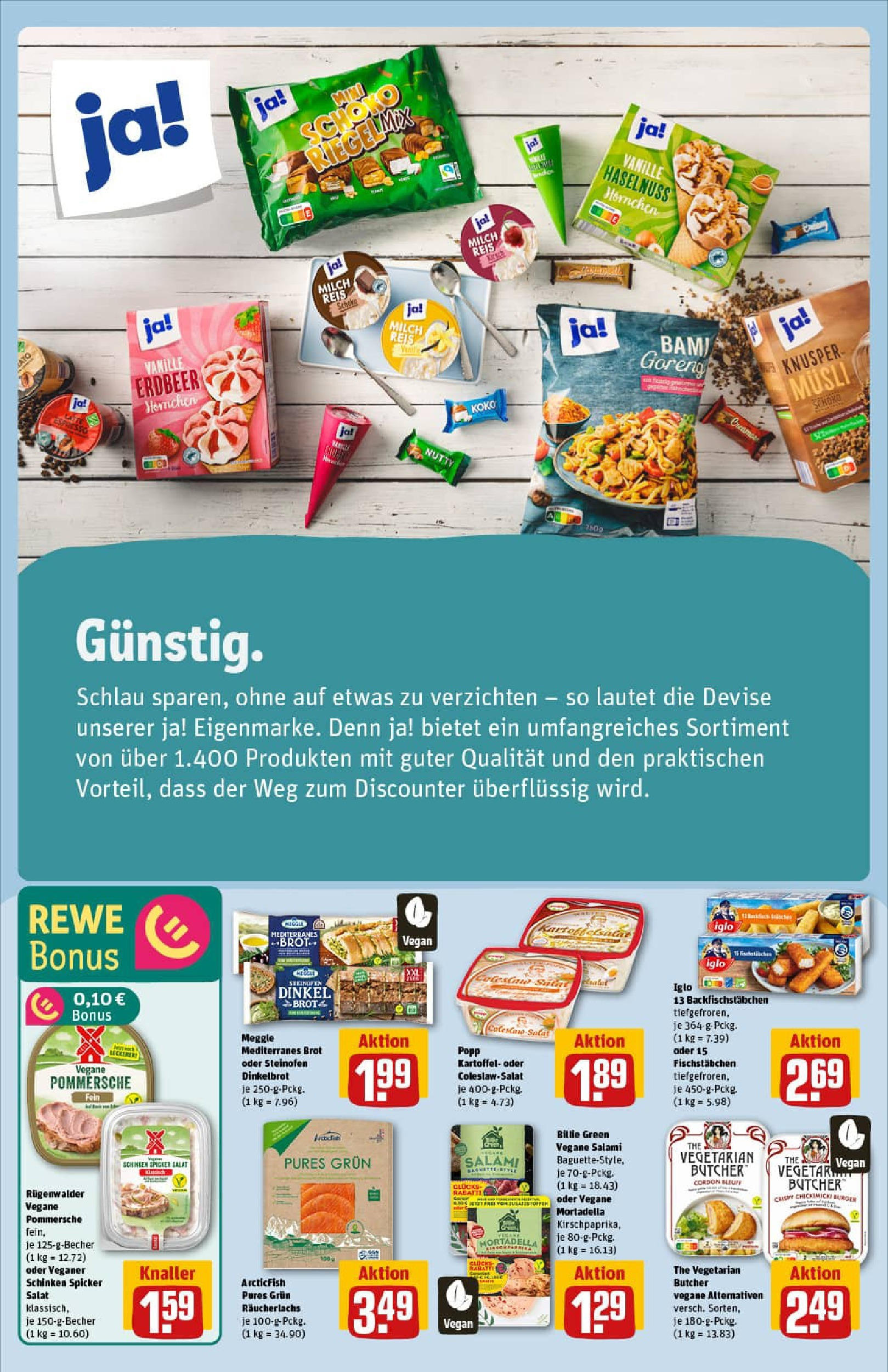 REWE Prospekt ab 13.07.2025 zum Blättern » Angebote | Seite: 12 | Produkte: Burger, Brot, Schinken, Reis