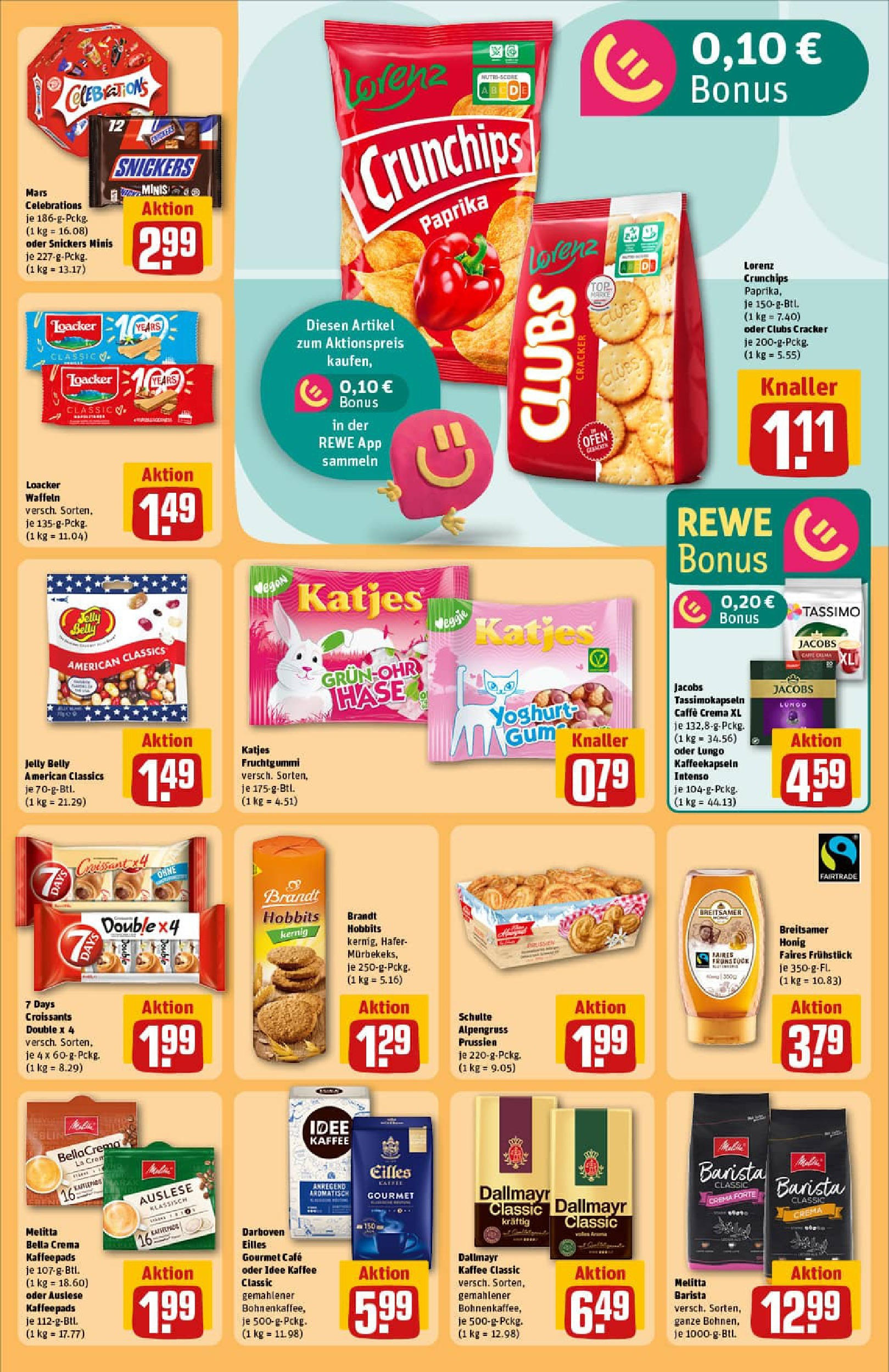 REWE Prospekt ab 13.07.2025 zum Blättern » Angebote | Seite: 23 | Produkte: Melitta, Celebrations, Creme, Tassimo
