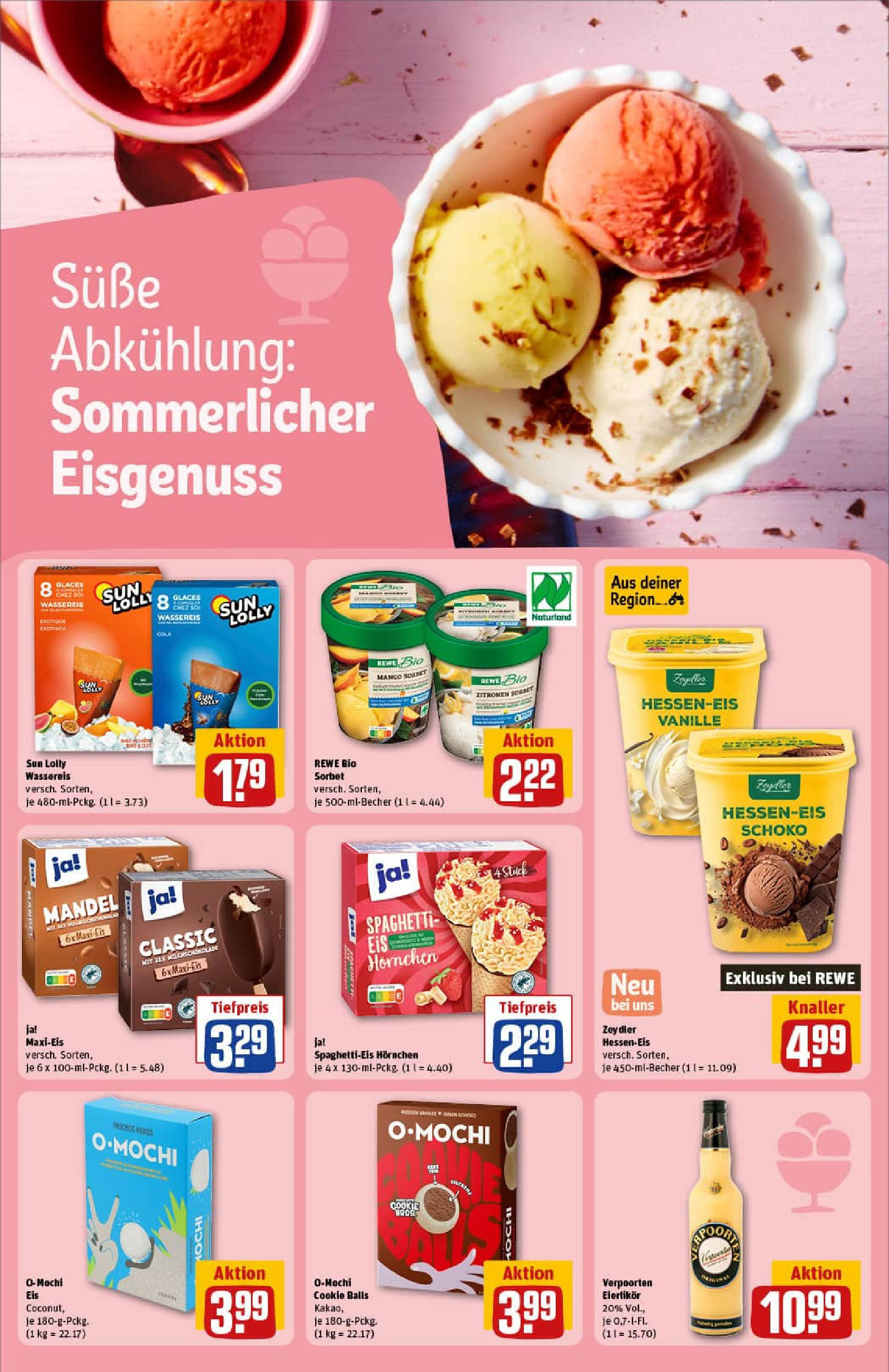 REWE Prospekt ab 13.07.2025 zum Blättern » Angebote | Seite: 19 | Produkte: Mango, Eis, Mochi, Zitronen