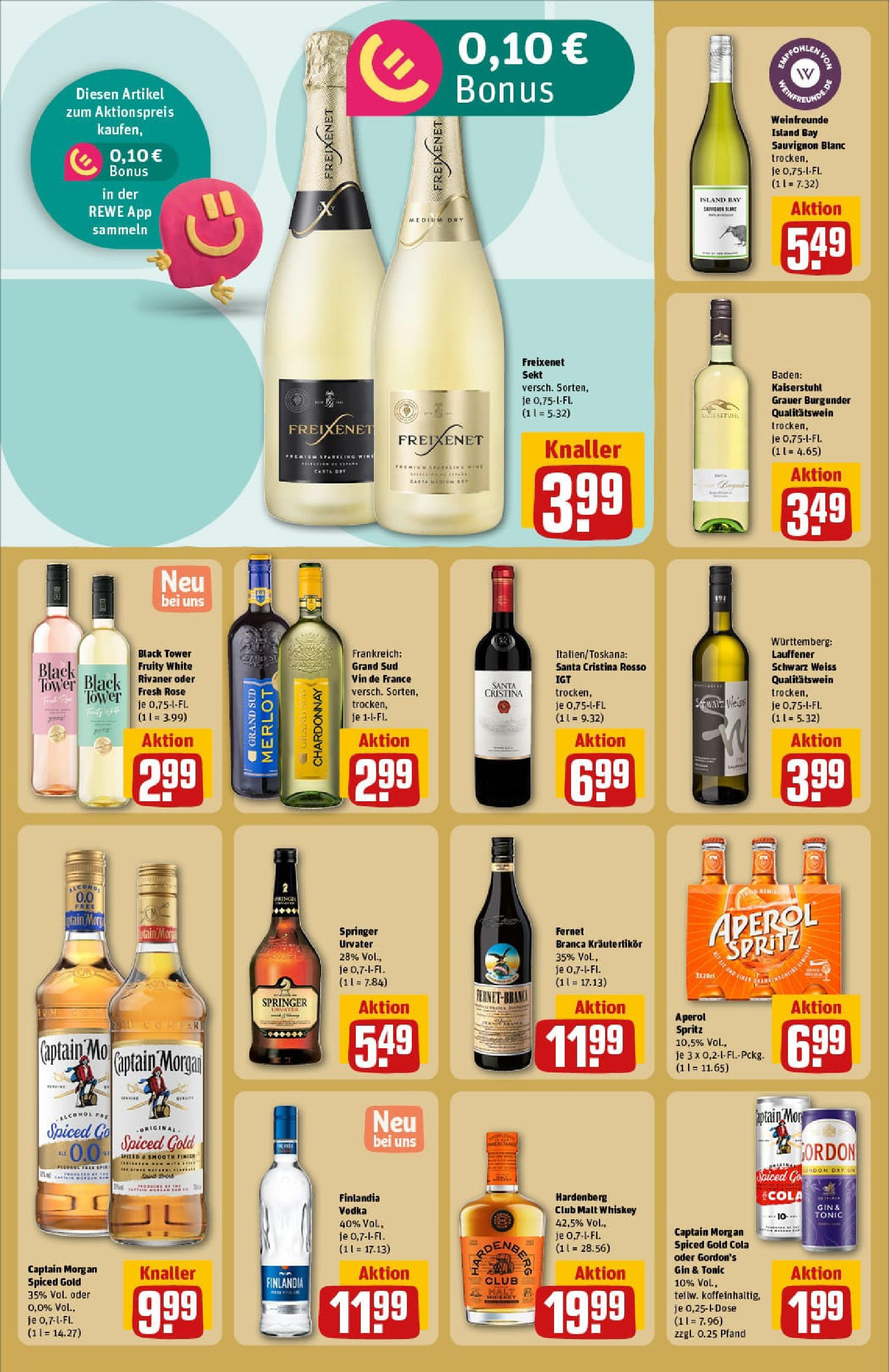 REWE Prospekt ab 14.07.2025 zum Blättern » Angebote | Seite: 20 | Produkte: Cola, Merlot, Finish, Fernet branca