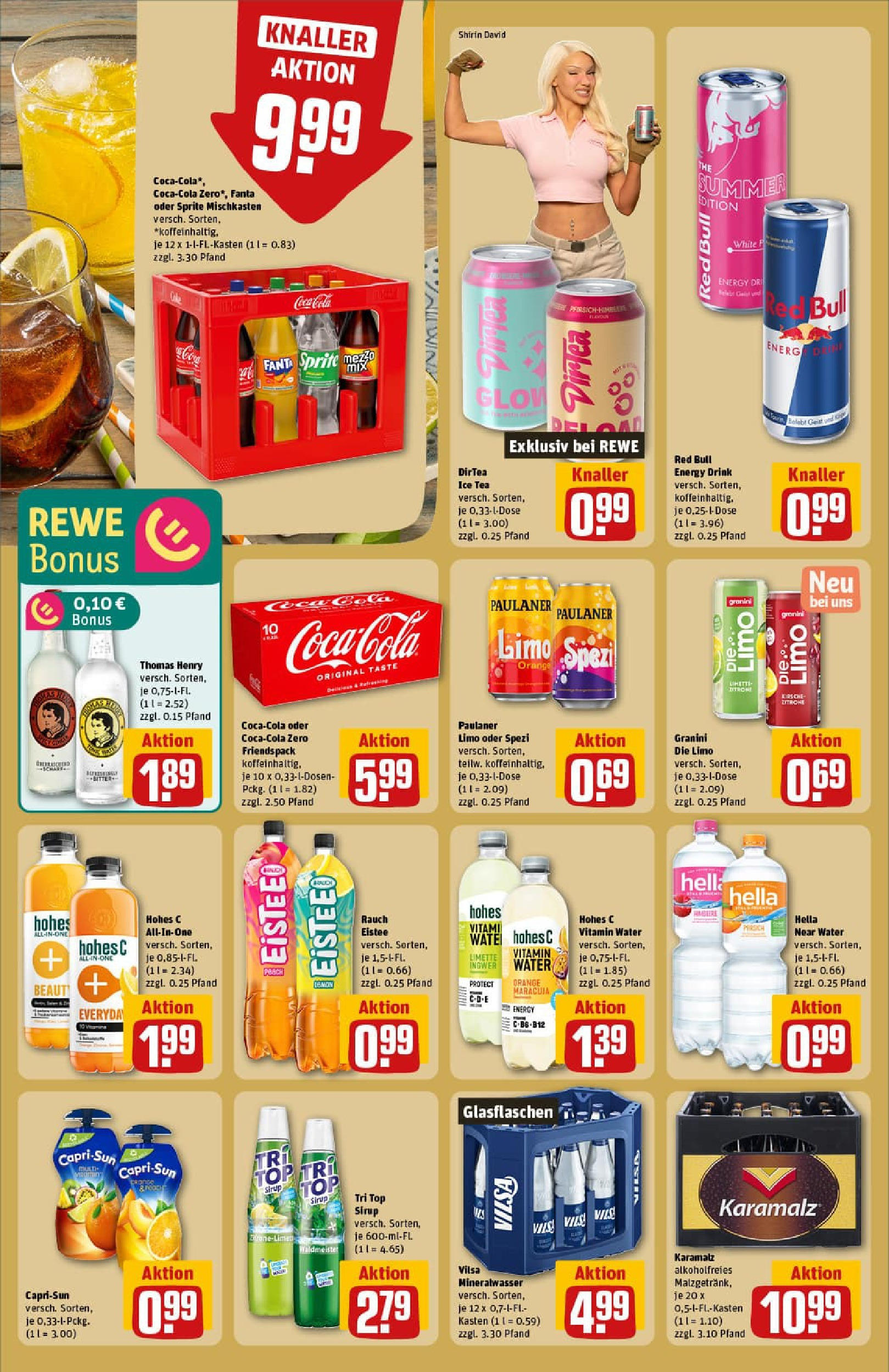 REWE Prospekt ab 13.07.2025 zum Blättern » Angebote | Seite: 22 | Produkte: Red bull, Granini, Limette, Paulaner