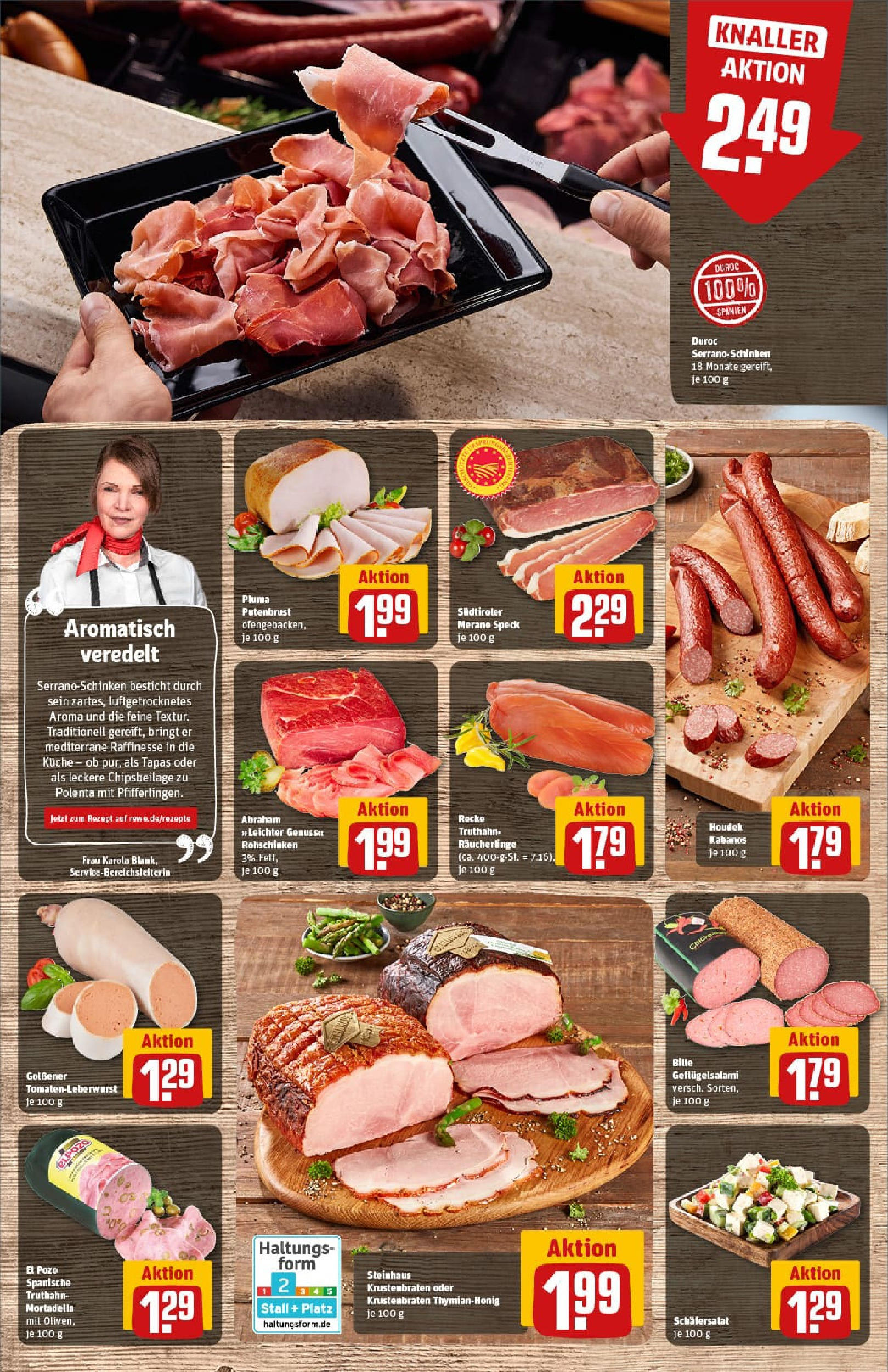 REWE Prospekt ab 13.07.2025 zum Blättern » Angebote | Seite: 12 | Produkte: Küche, Salami, Serrano schinken, Schinken