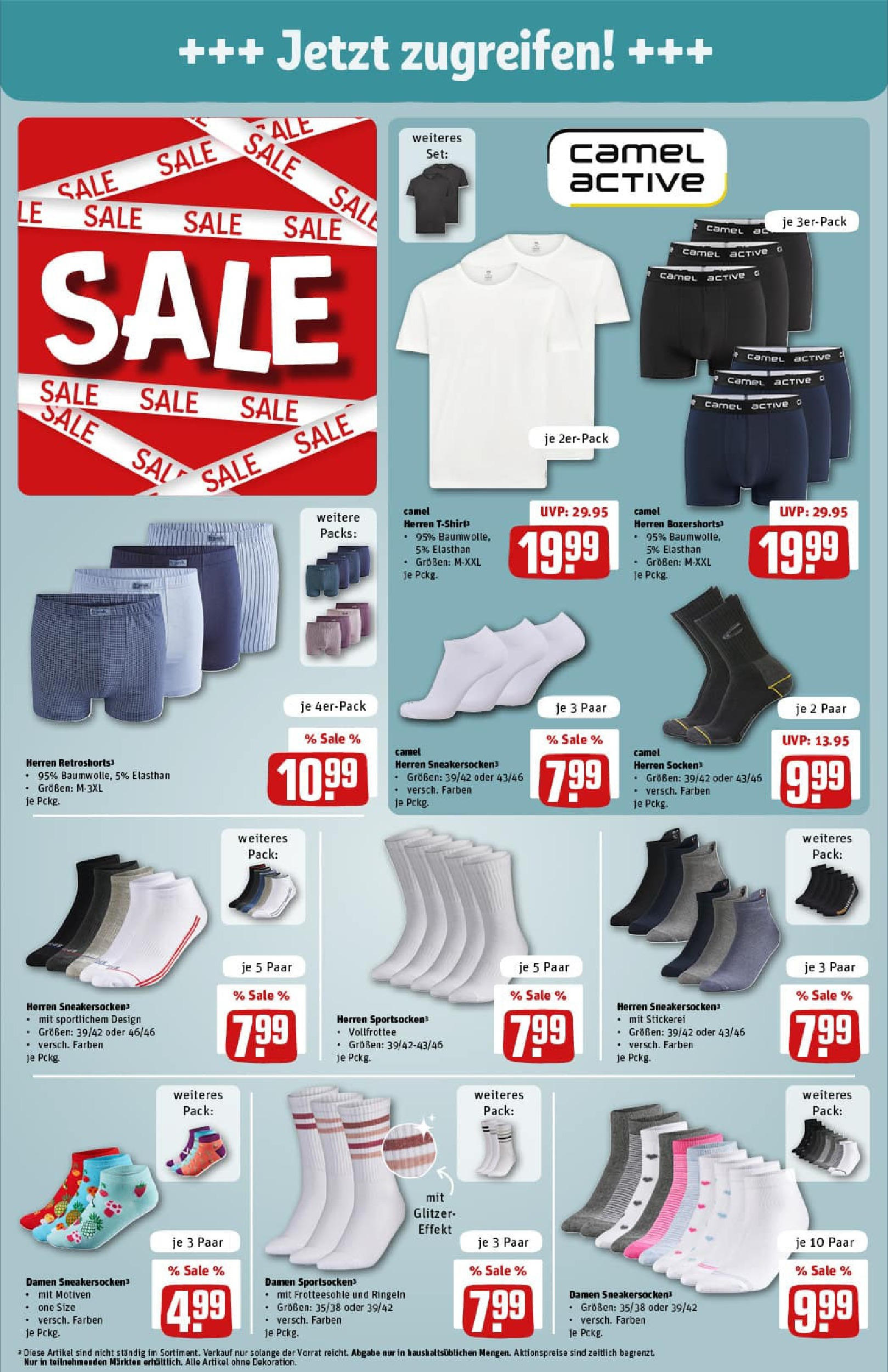 REWE Prospekt ab 13.07.2025 zum Blättern » Angebote | Seite: 40 | Produkte: T-Shirt, Socken