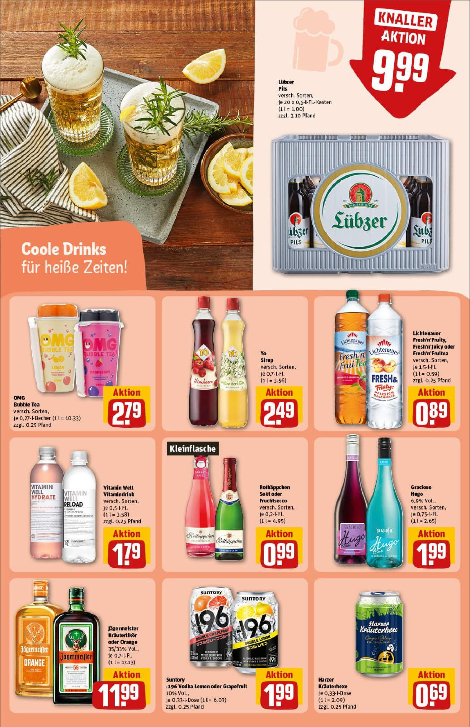 REWE Prospekt ab 13.07.2025 zum Blättern » Angebote | Seite: 21 | Produkte: Rotkappchen sekt, Pils, Fruchtsecco, Vodka