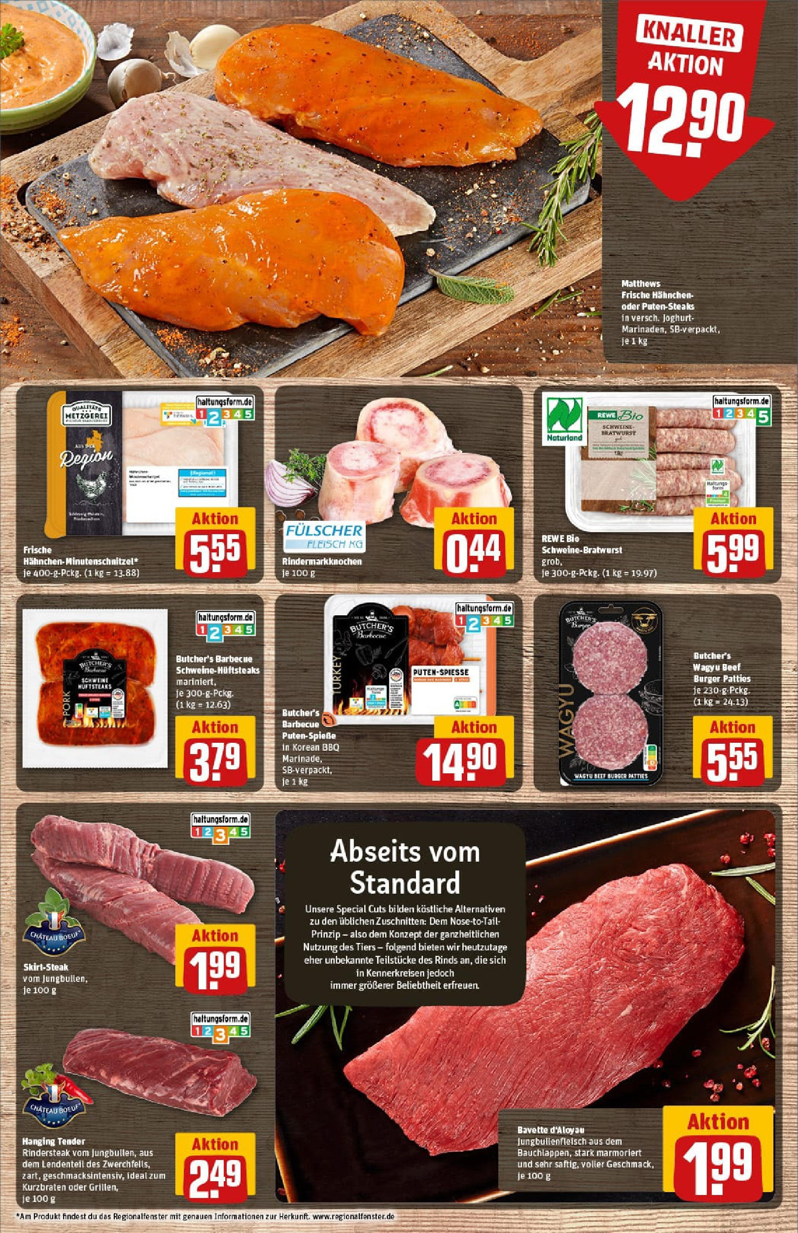 REWE Prospekt ab 13.07.2025 zum Blättern » Angebote | Seite: 9 | Produkte: Joghurt, Bratwurst, Steak, Fleisch
