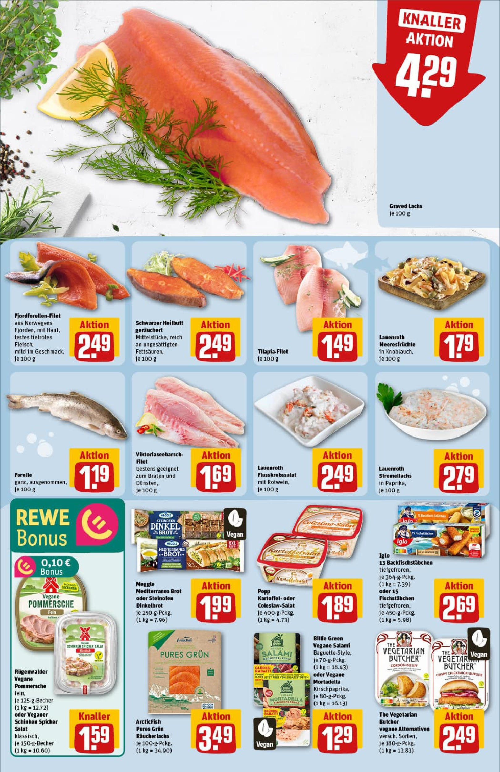 REWE Prospekt ab 13.07.2025 zum Blättern » Angebote | Seite: 12 | Produkte: Burger, Räucherlachs, Meeresfrüchte, Salami