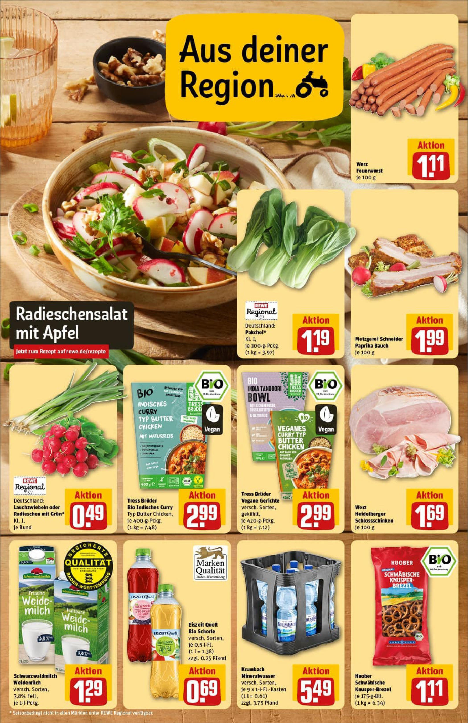 REWE Prospekt ab 13.07.2025 zum Blättern » Angebote | Seite: 5 | Produkte: Butter, Äpfel, Mineralwasser, Paprika