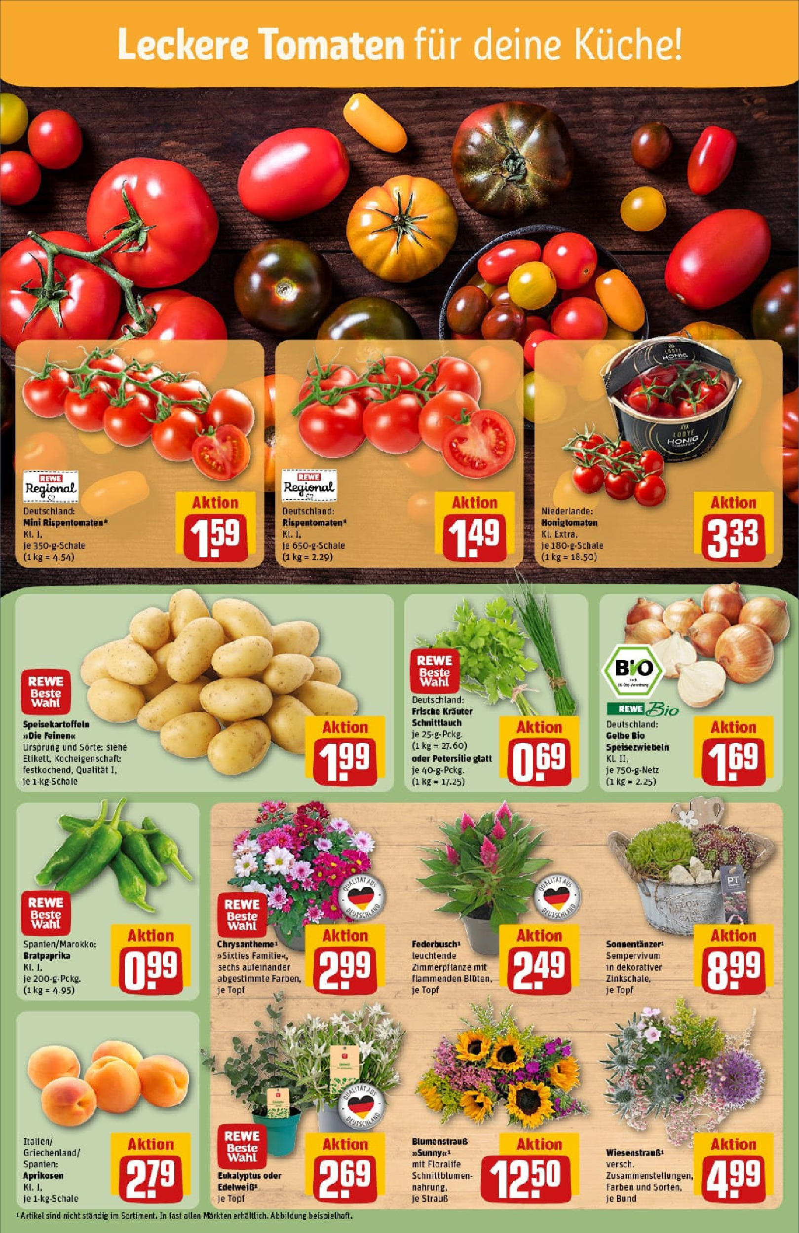 REWE Prospekt ab 13.07.2025 zum Blättern » Angebote | Seite: 7 | Produkte: Küche, Tomaten, Petersilie