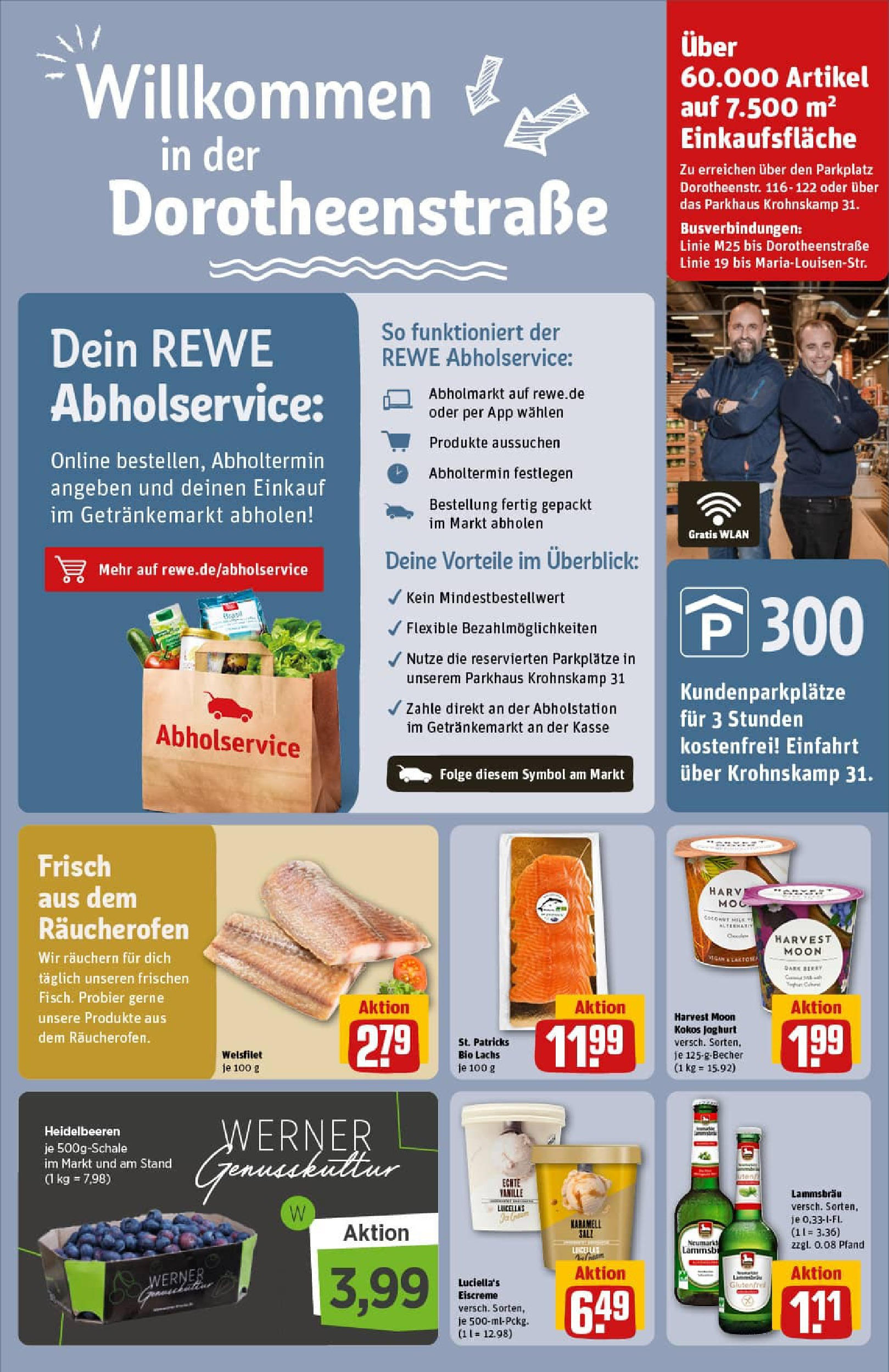REWE Prospekt ab 13.07.2025 zum Blättern » Angebote | Seite: 29 | Produkte: Joghurt, Eiscreme, Heidelbeeren, Lachs