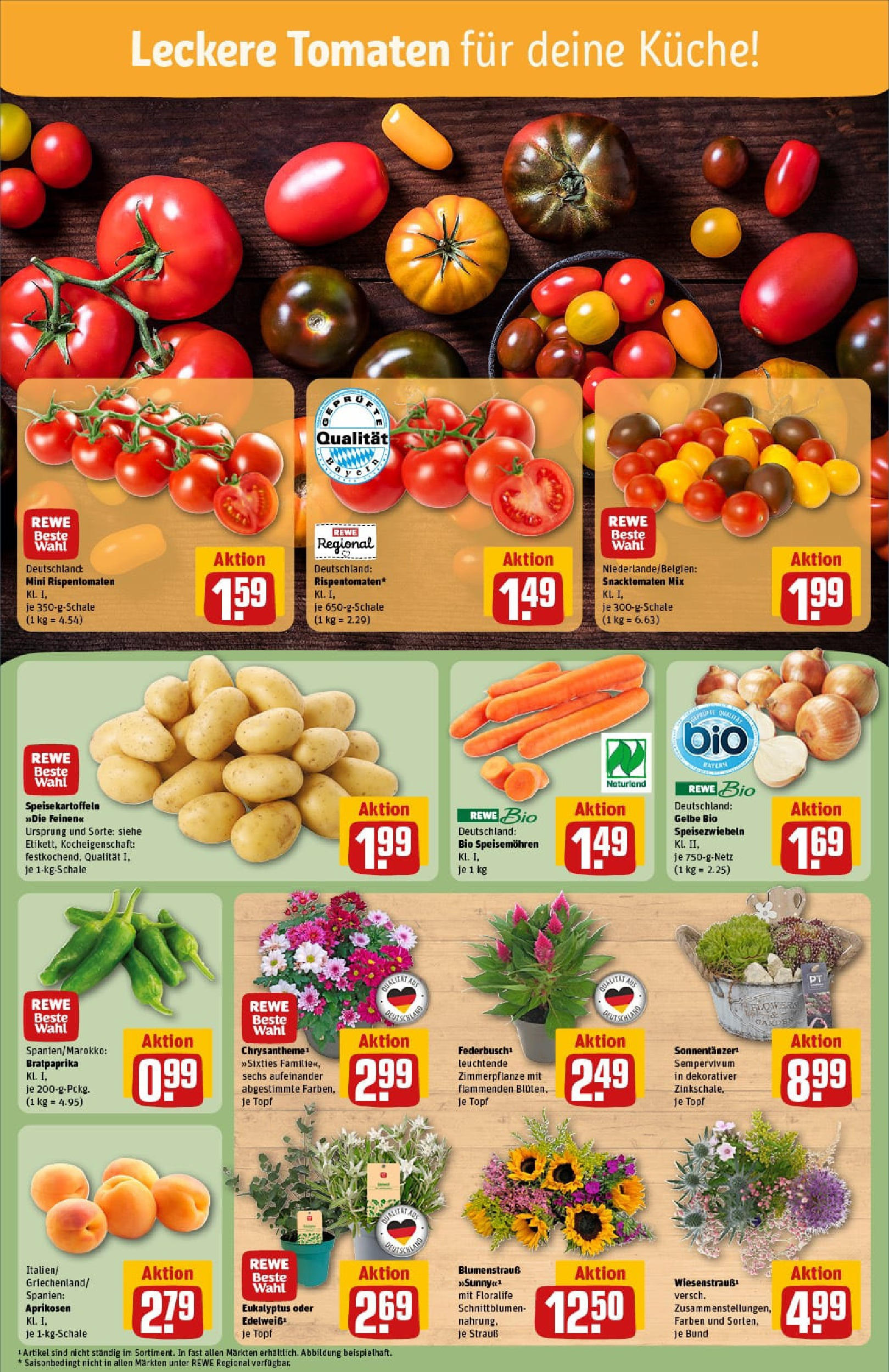REWE Prospekt ab 13.07.2025 zum Blättern » Angebote | Seite: 7 | Produkte: Küche, Tomaten