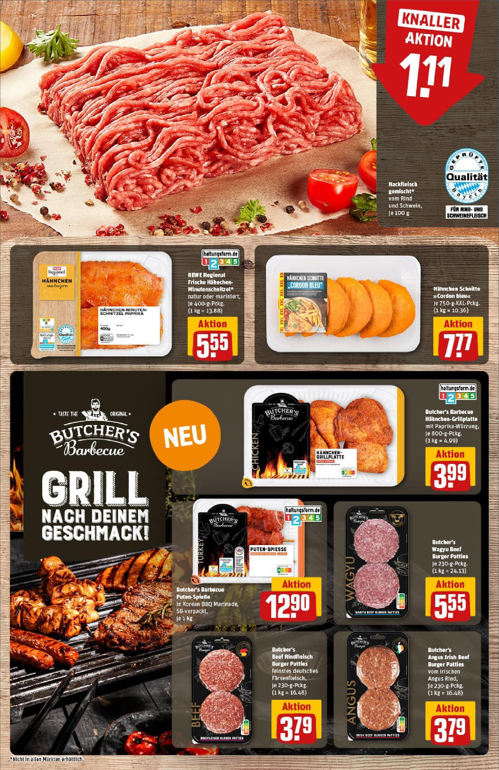 REWE Prospekt ab 13.07.2025 zum Blättern » Angebote | Seite: 8 | Produkte: Grill, Paprika, Schweinefleisch, Hackfleisch