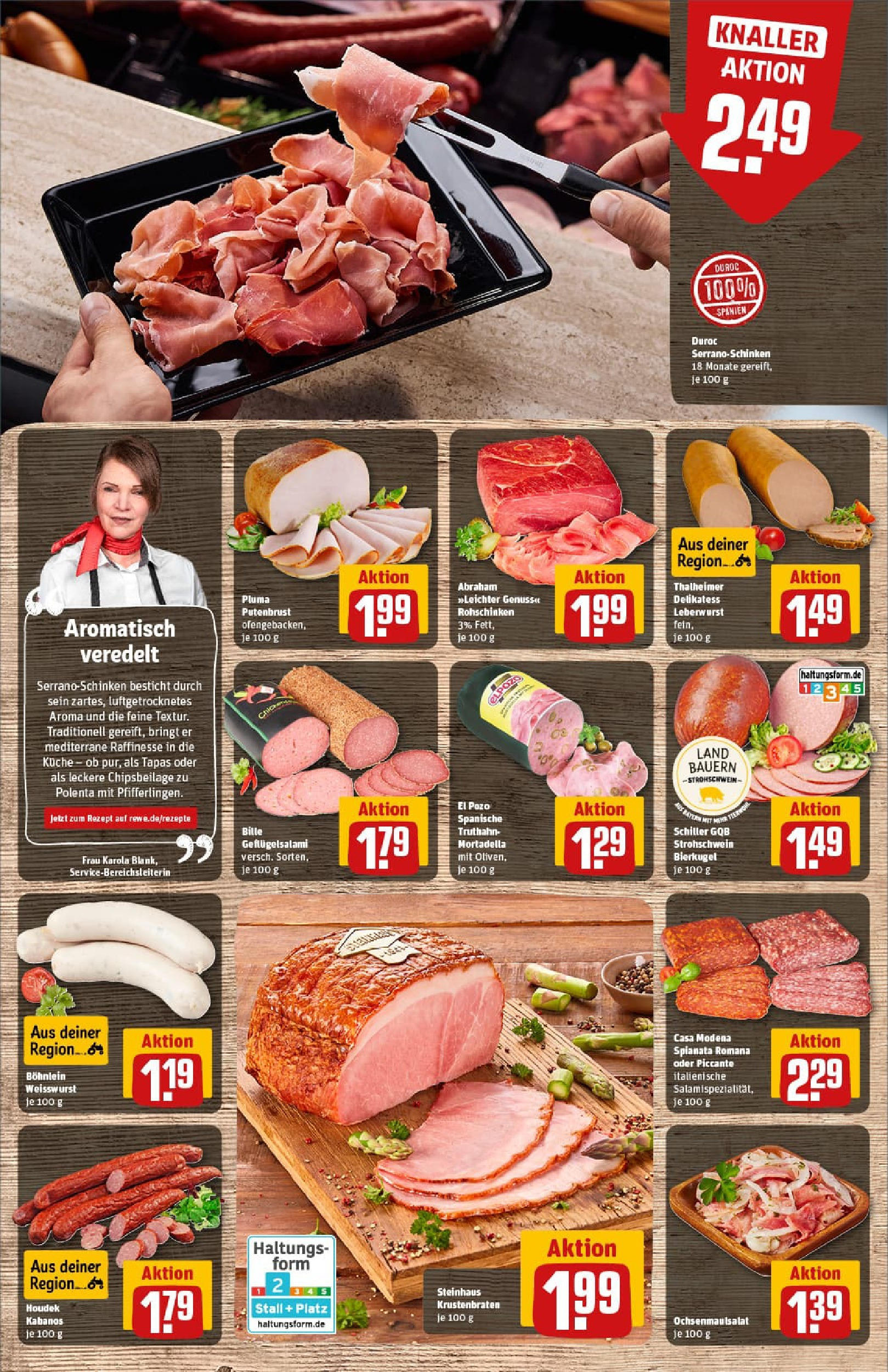 REWE Prospekt ab 13.07.2025 zum Blättern » Angebote | Seite: 12 | Produkte: Küche, Weißwurst, Serrano schinken, Schinken