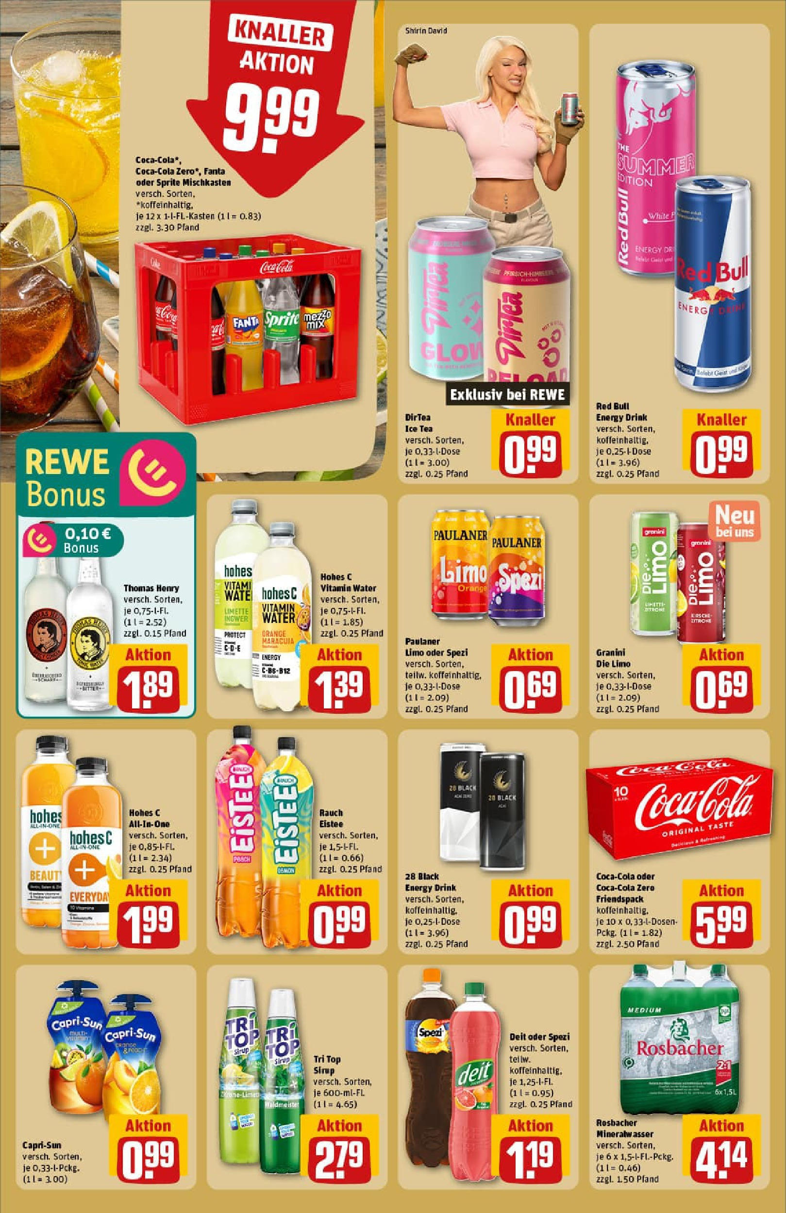 REWE Prospekt ab 13.07.2025 zum Blättern » Angebote | Seite: 18 | Produkte: Energy, Pfirsich, Granini, Paulaner