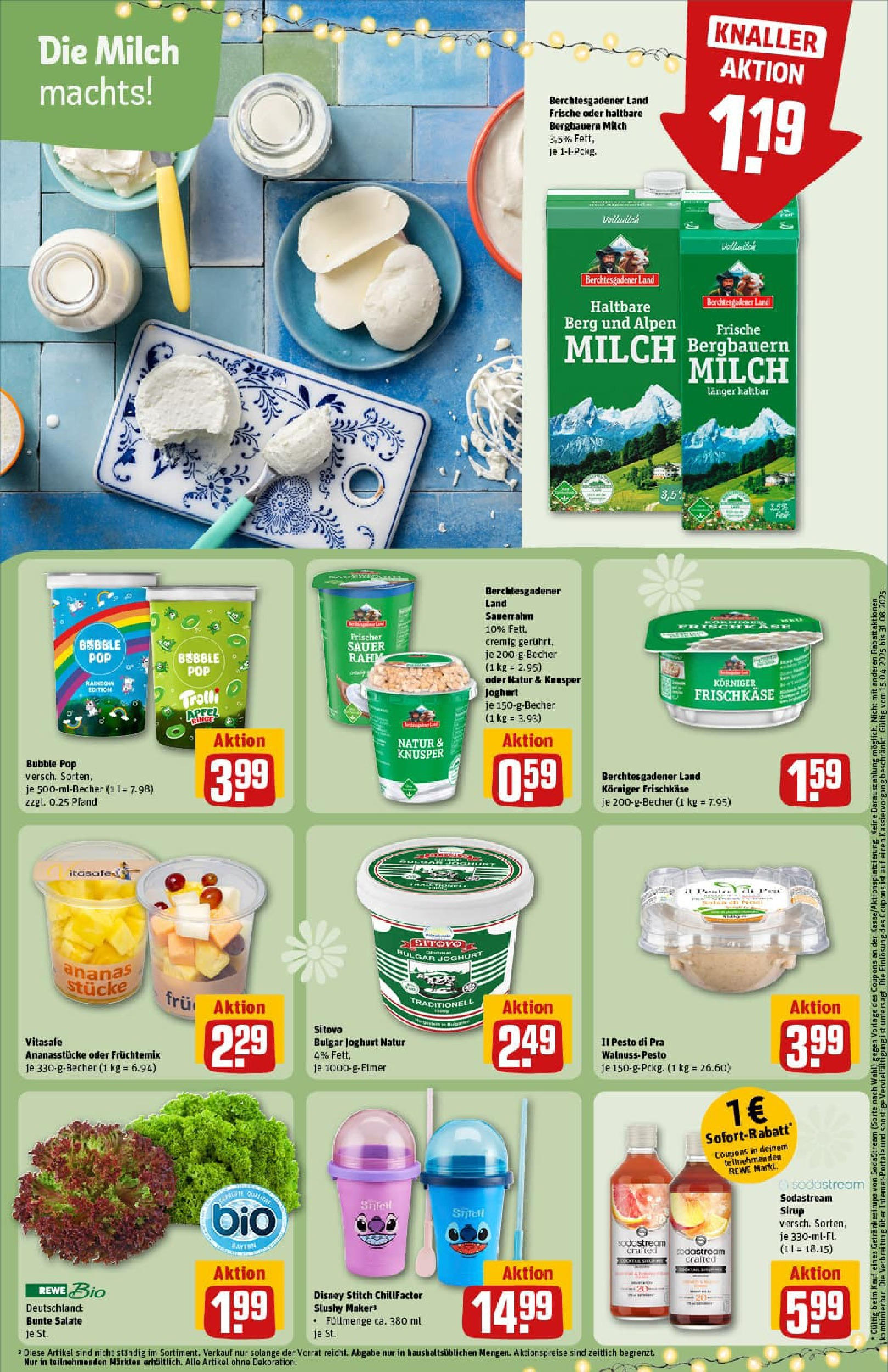REWE Prospekt ab 13.07.2025 zum Blättern » Angebote | Seite: 23 | Produkte: Joghurt, Sauerrahm, Frischkase, Sodastream