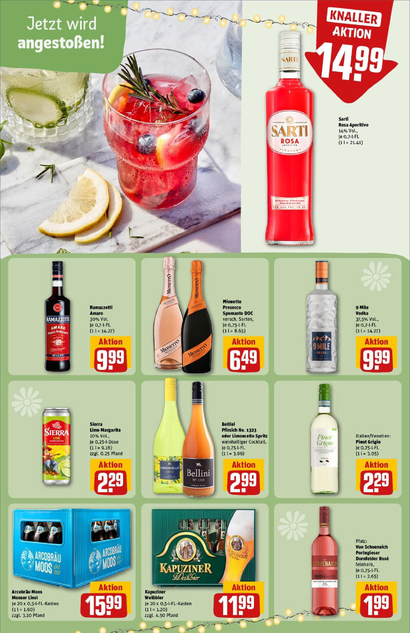 REWE Prospekt ab 13.07.2025 zum Blättern » Angebote | Seite: 25 | Produkte: Weißbier, Prosecco, Pfirsich, Vodka