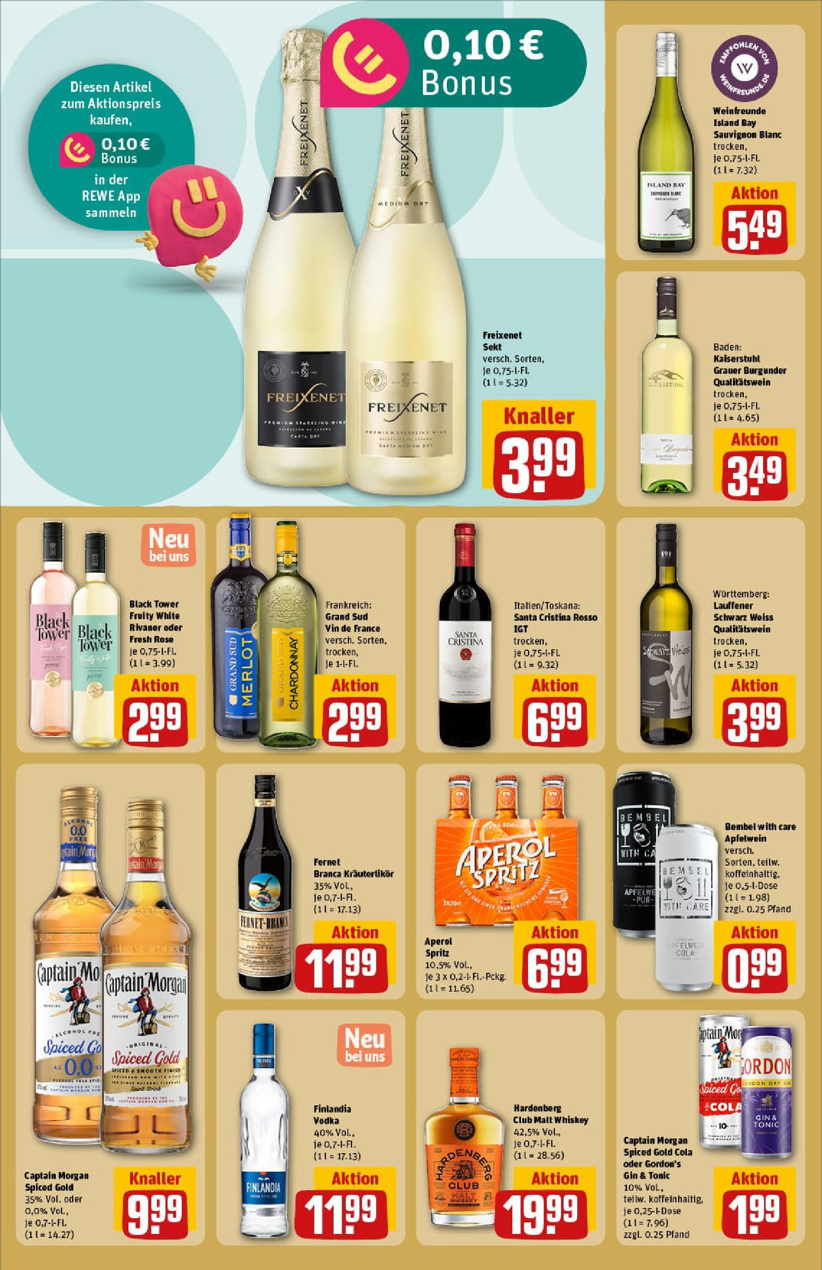 REWE Prospekt ab 13.07.2025 zum Blättern » Angebote | Seite: 28 | Produkte: Sekt, Merlot, Finish, Whiskey