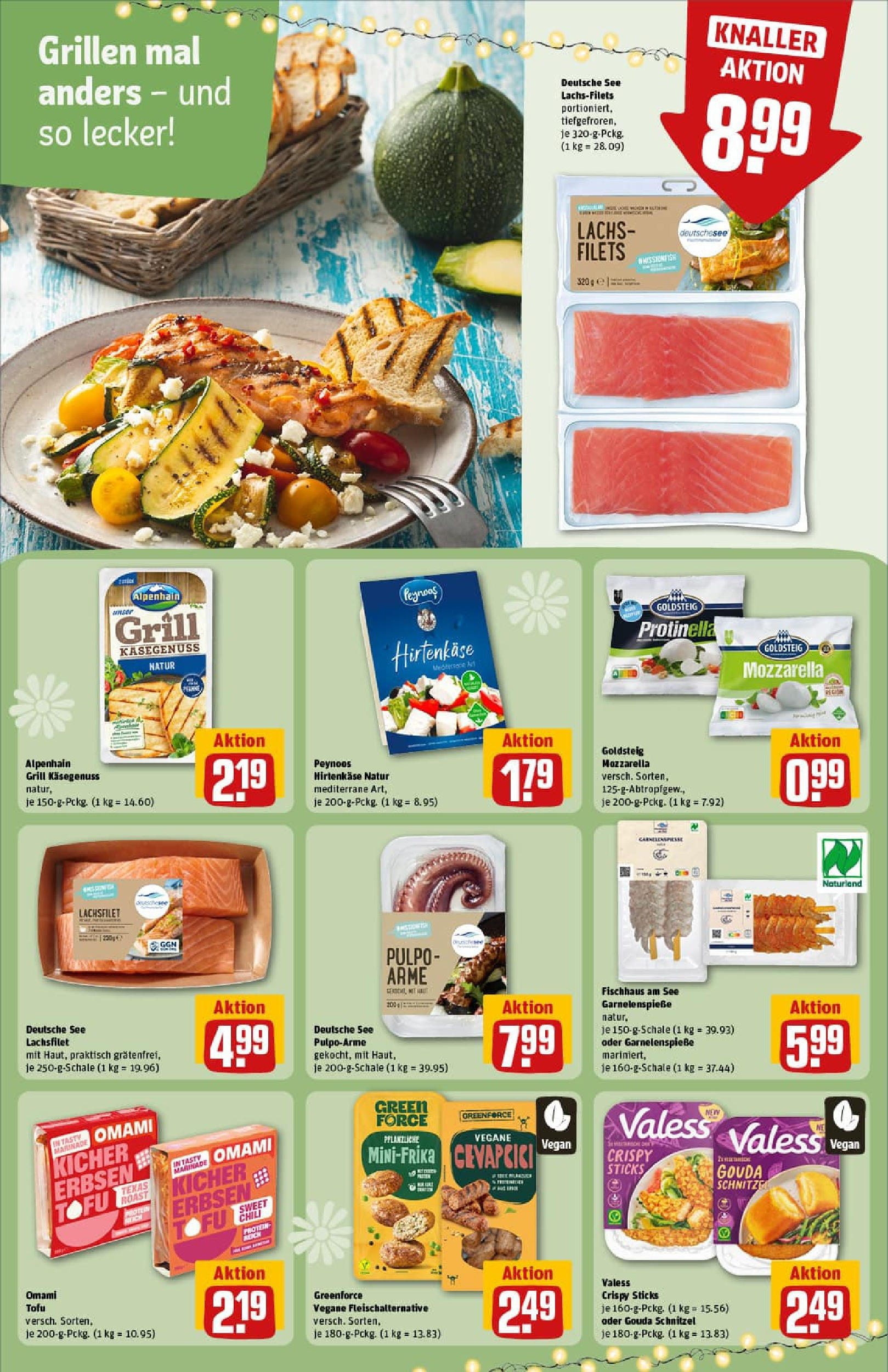 REWE Prospekt ab 13.07.2025 zum Blättern » Angebote | Seite: 22 | Produkte: Grill, Feta, Mozzarella, Schnitzel