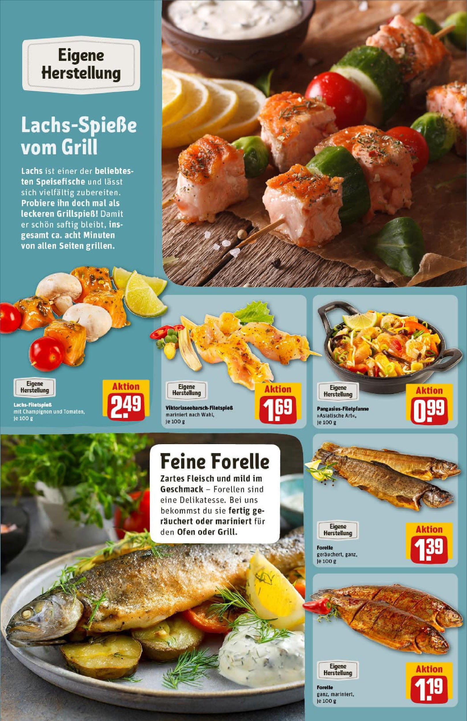 REWE Prospekt ab 13.07.2025 zum Blättern » Angebote | Seite: 14 | Produkte: Ofen, Grill, Lachs, Fleisch