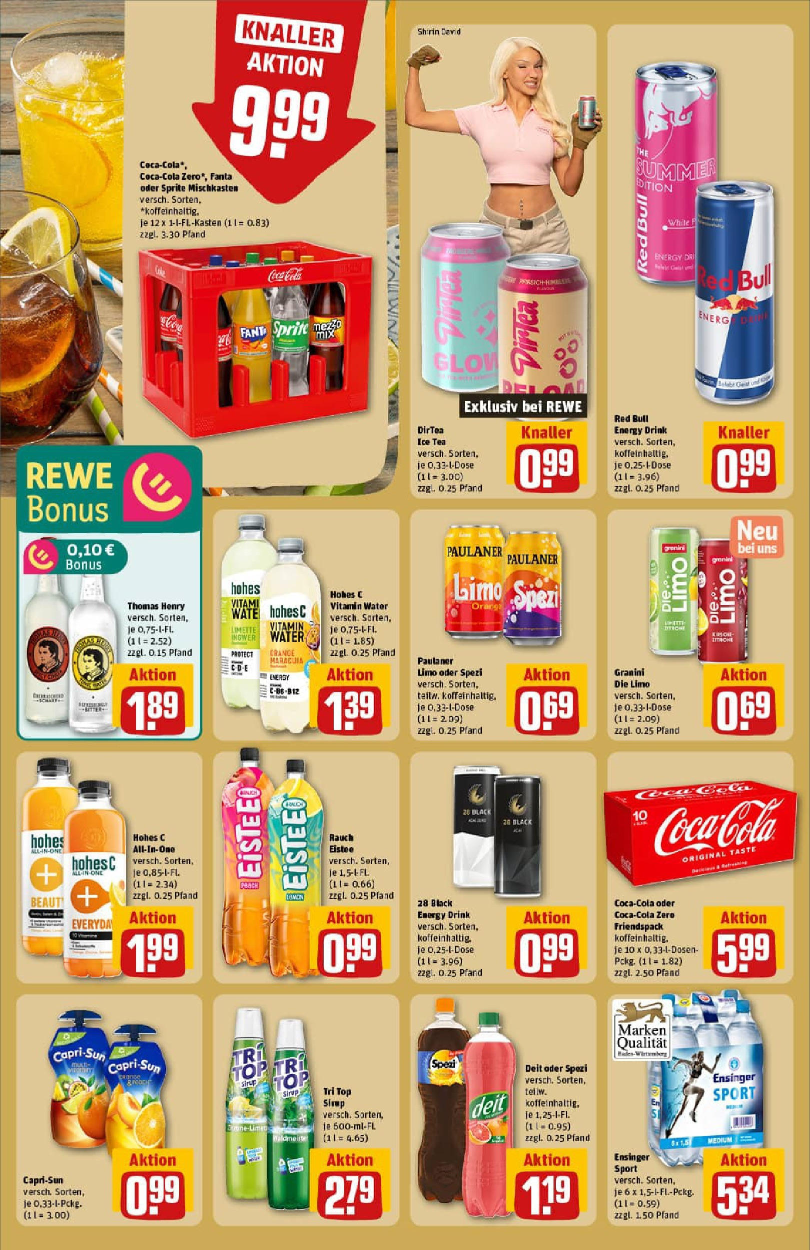 REWE Prospekt ab 13.07.2025 zum Blättern » Angebote | Seite: 18 | Produkte: Red bull, Sprite, Energy, Granini die limo
