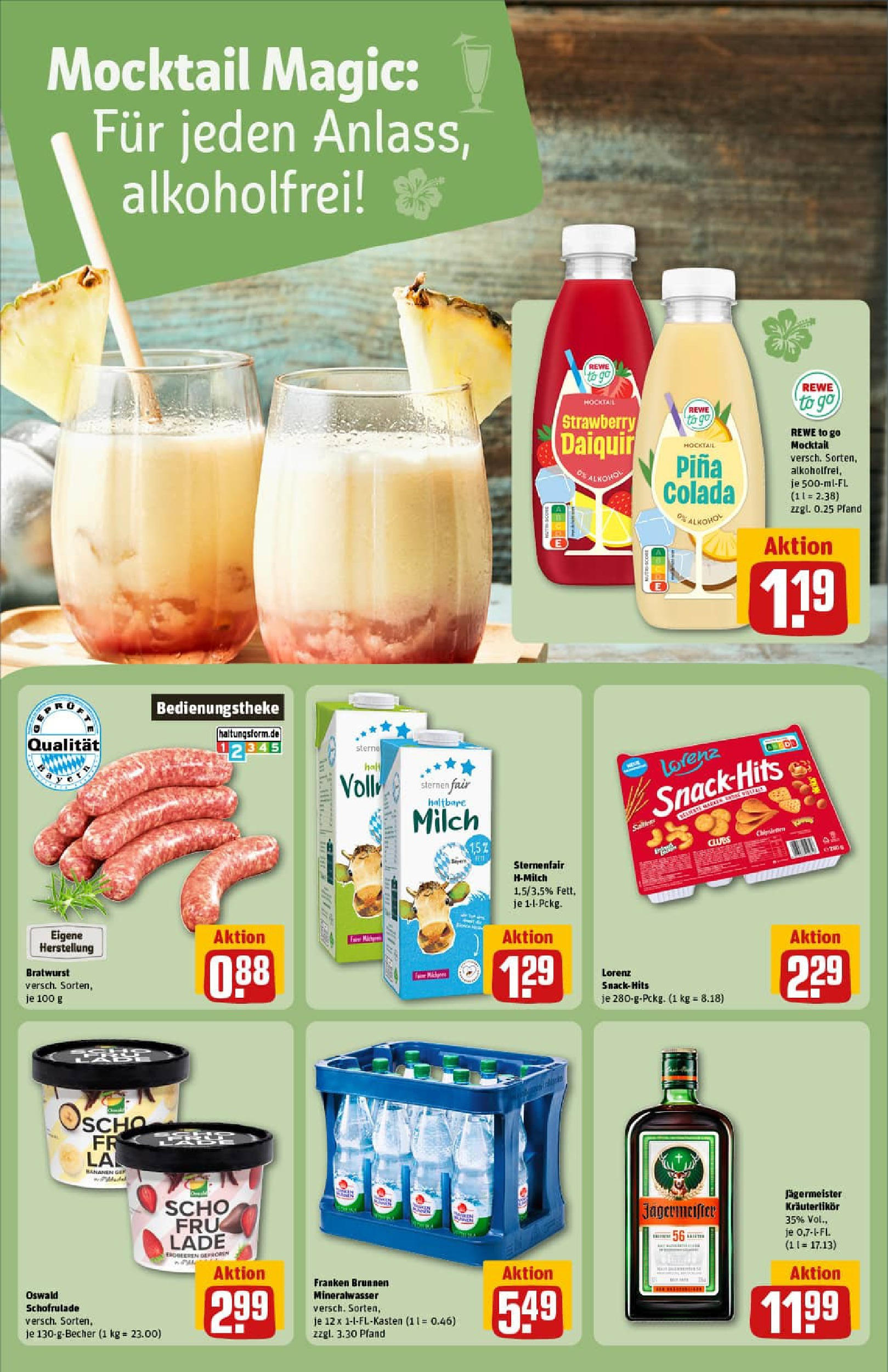 REWE Prospekt ab 13.07.2025 zum Blättern » Angebote | Seite: 41 | Produkte: Milch, Haltbare milch, Bananen, Mineralwasser