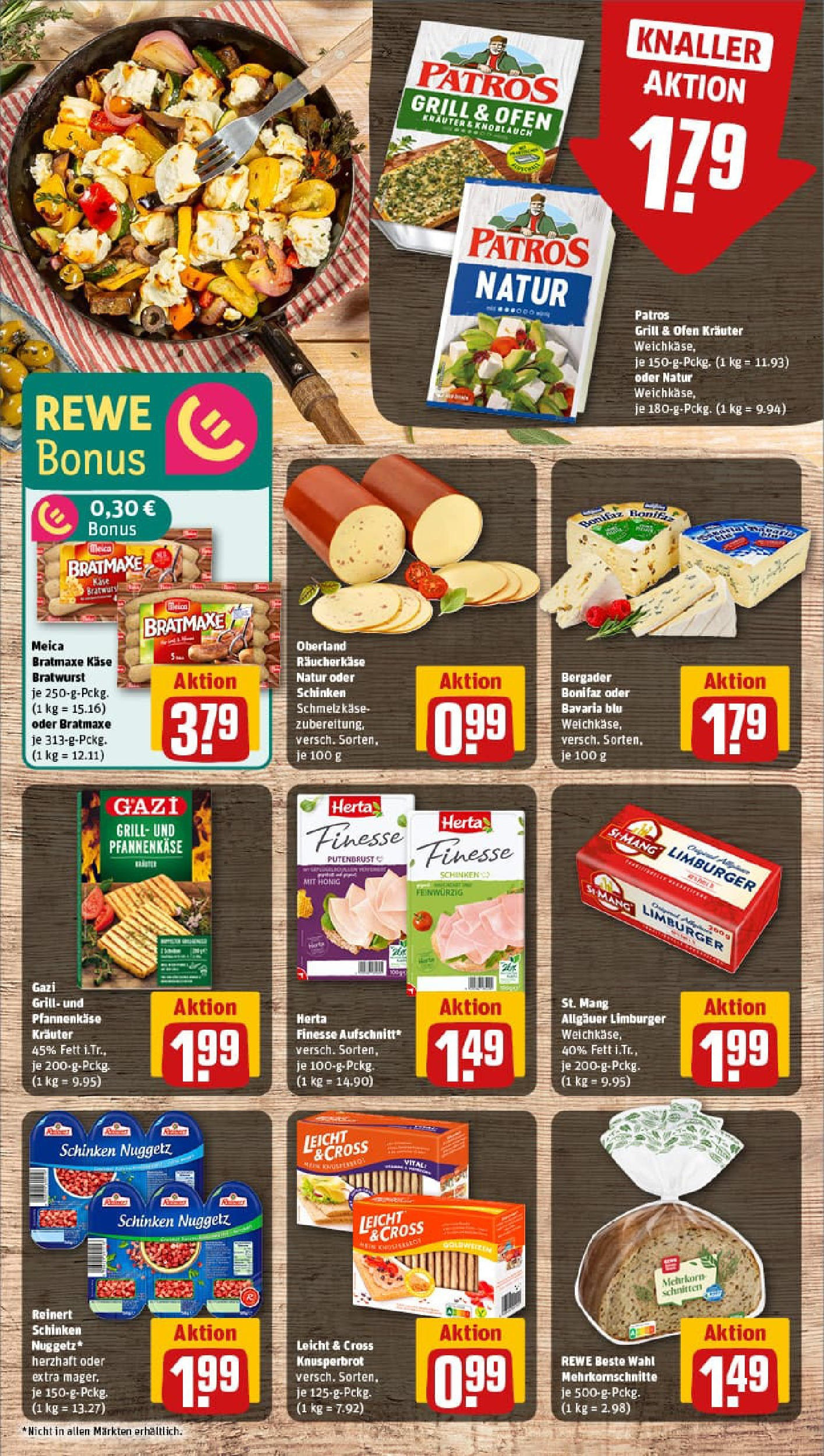 REWE Prospekt ab 13.07.2025 zum Blättern » Angebote | Seite: 7 | Produkte: Ofen, Grill, Käse, Knoblauch