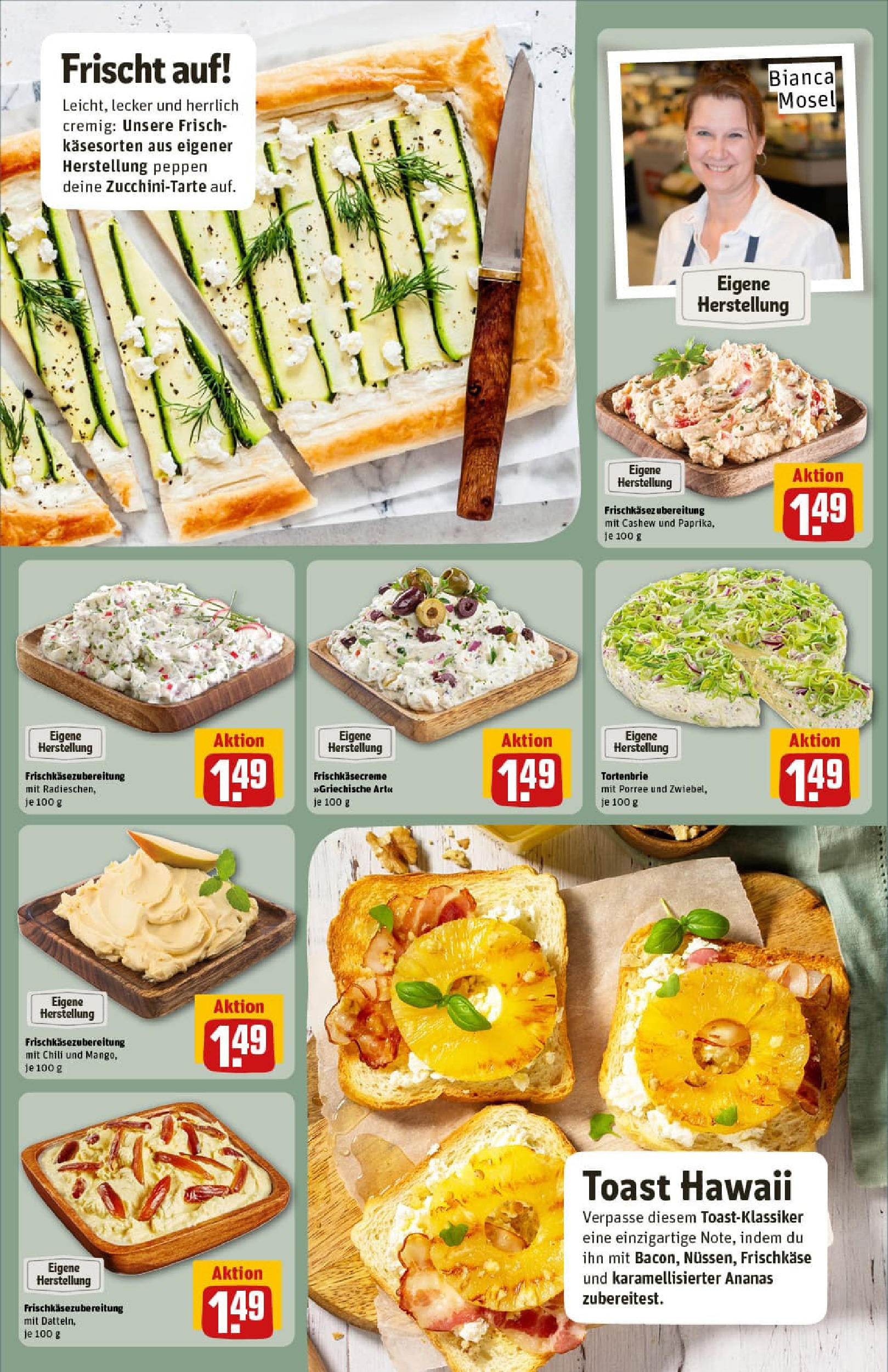REWE Prospekt ab 13.07.2025 zum Blättern » Angebote | Seite: 13 | Produkte: Toast, Ananas, Paprika, Frischkase