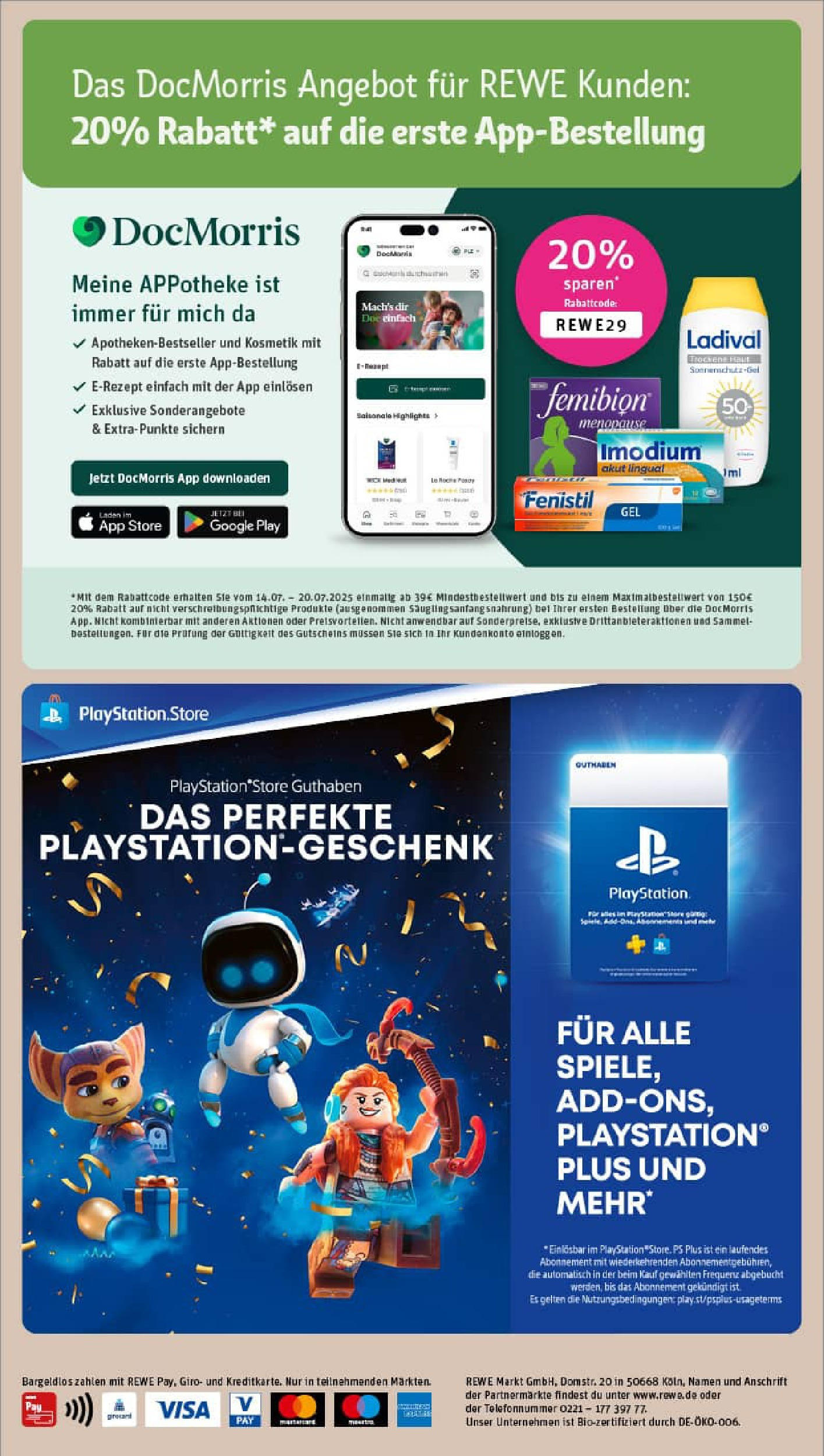 REWE Prospekt ab 14.07.2025 zum Blättern » Angebote | Seite: 18 | Produkte: Playstation